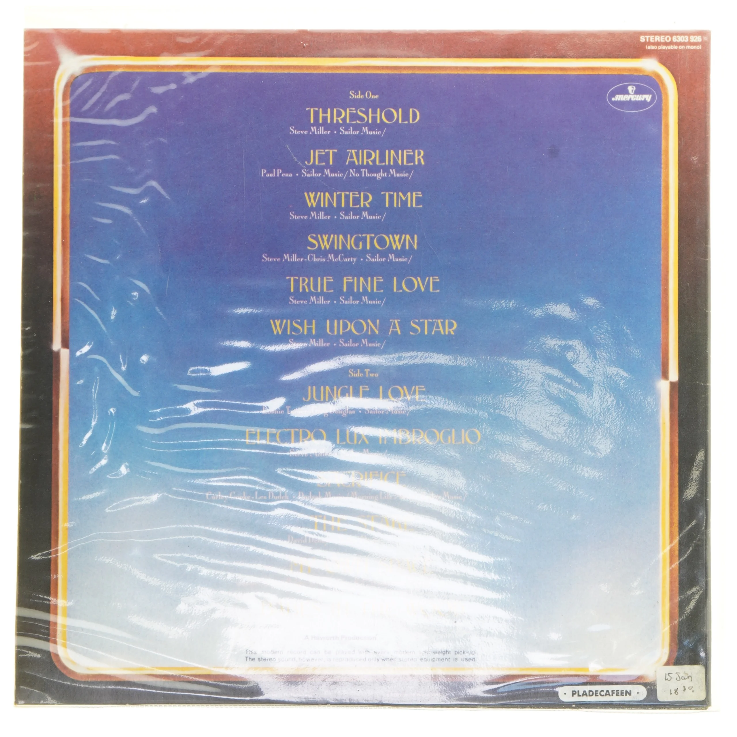 Steve Miller Band LP - Book of Dreams fra Mercury