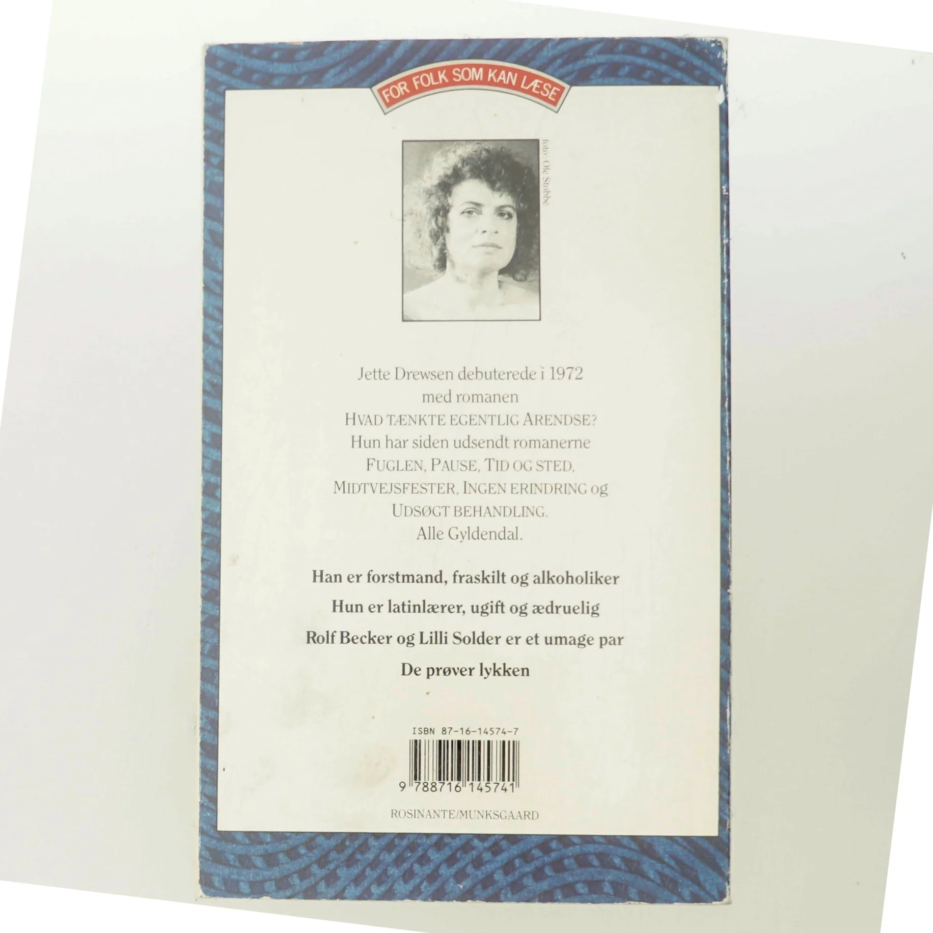 En smuk mand i farver : roman af Jette Drewsen (Bog)