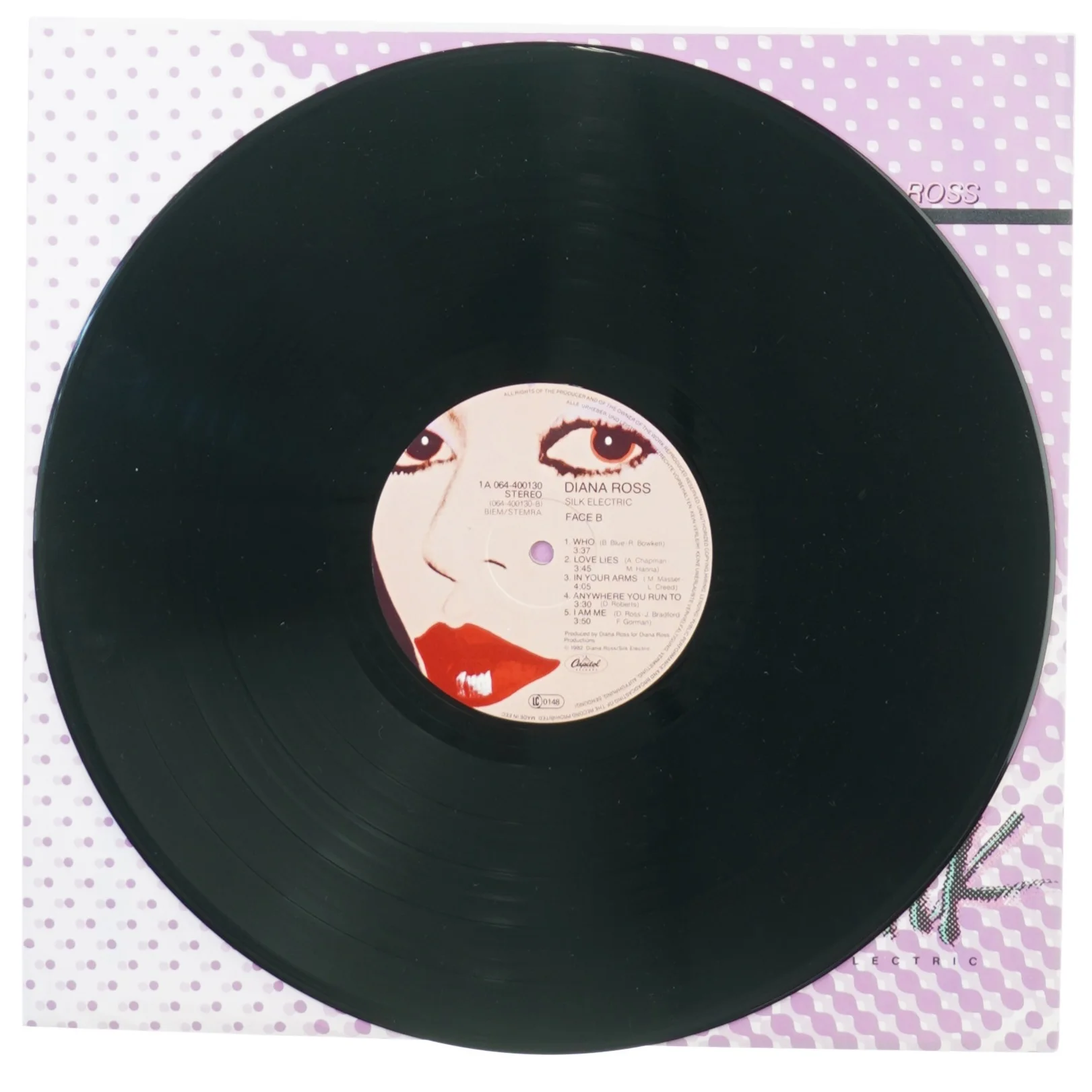 Diana Ross - Silk (LP) fra Capitol (str. 30 cm)