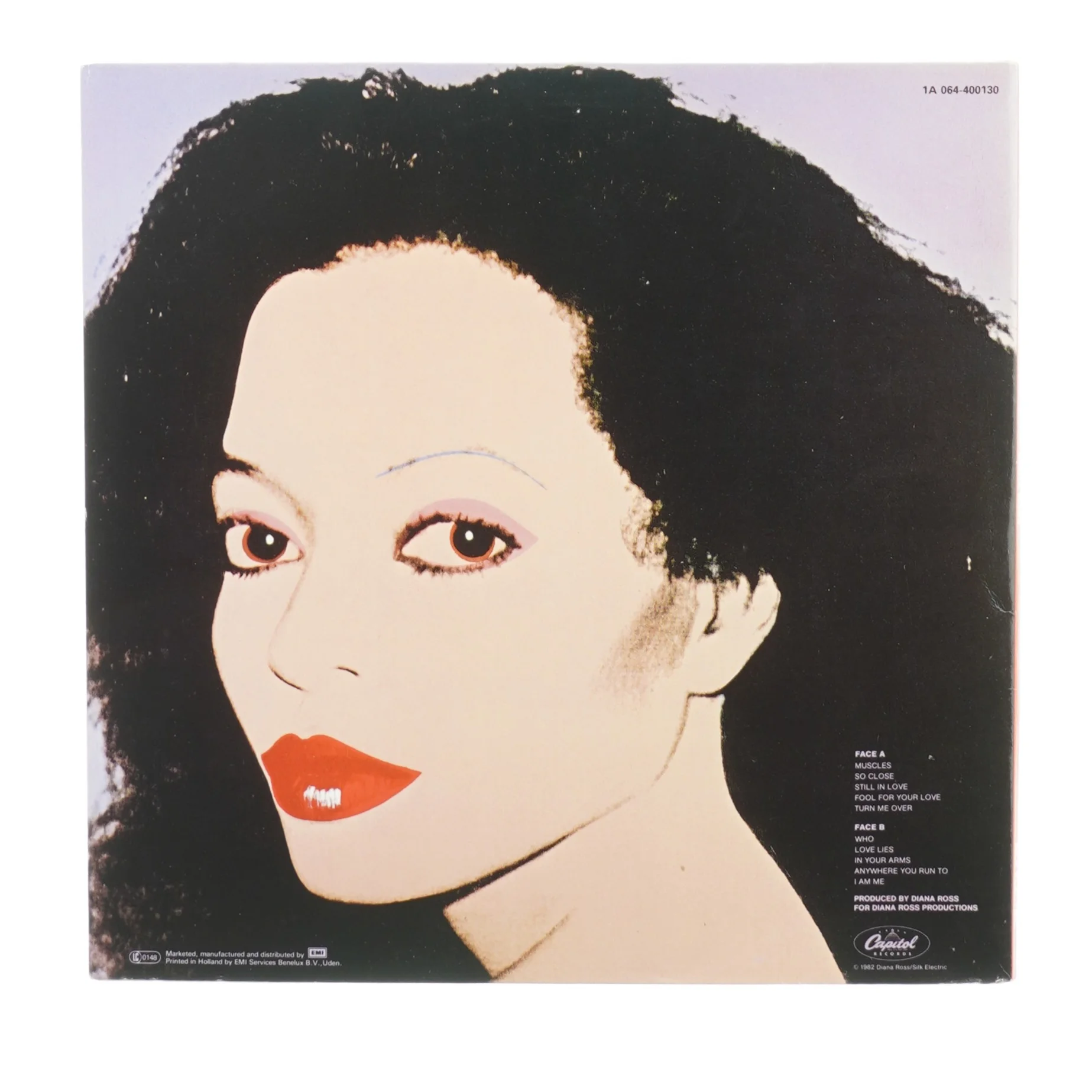 Diana Ross - Silk (LP) fra Capitol (str. 30 cm)