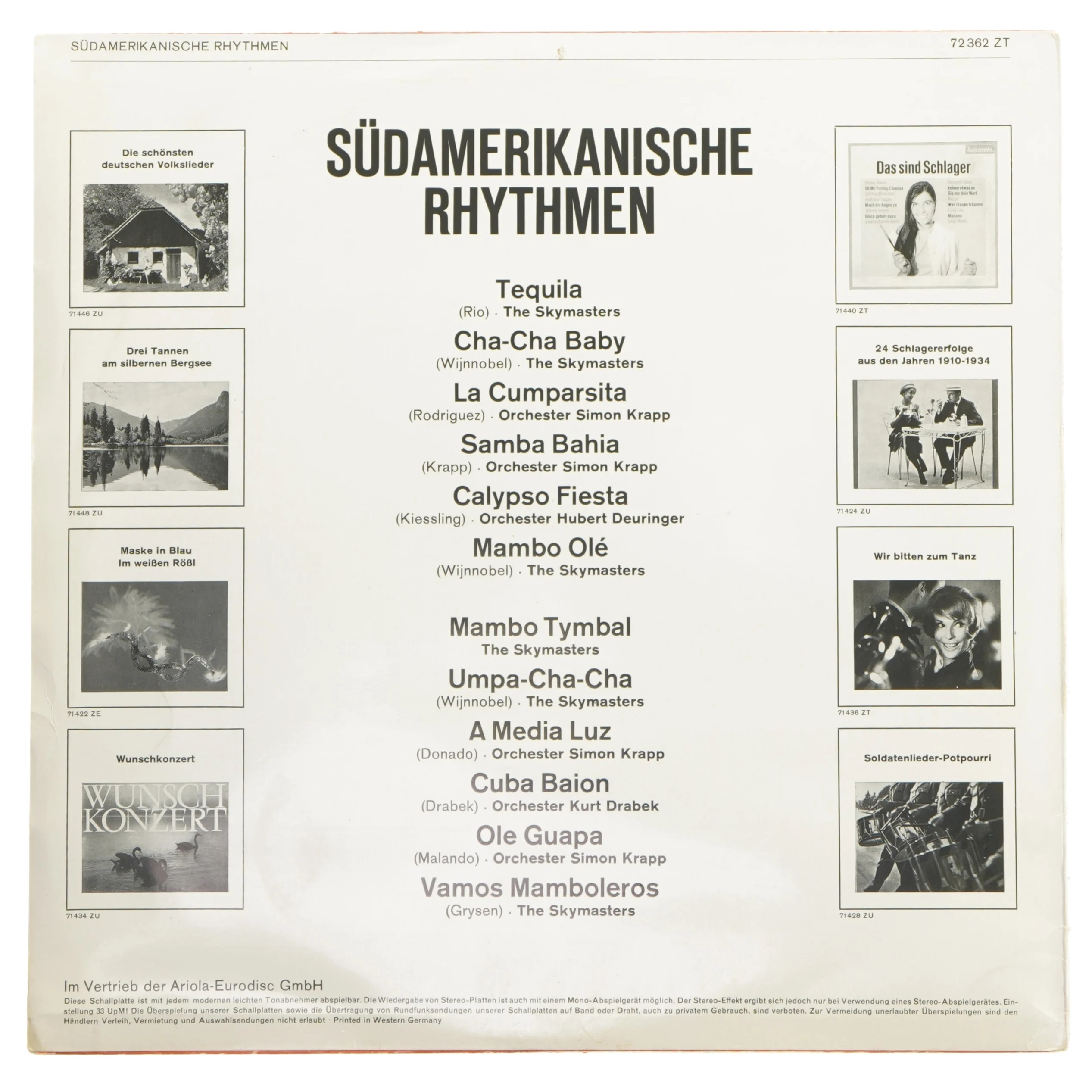 Sydamerikanske rytmer LP