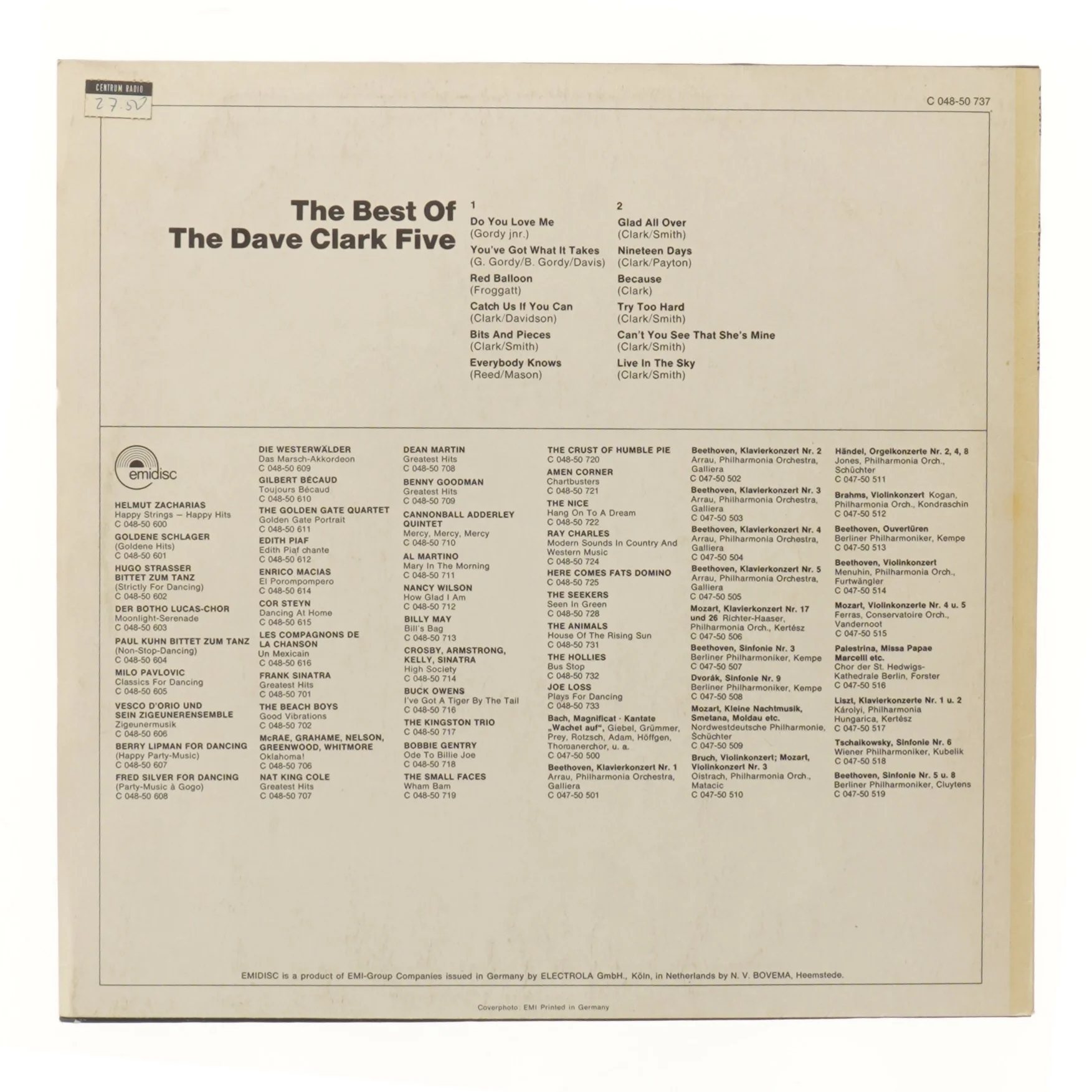 The Best of The Dave Clark Five vinyl