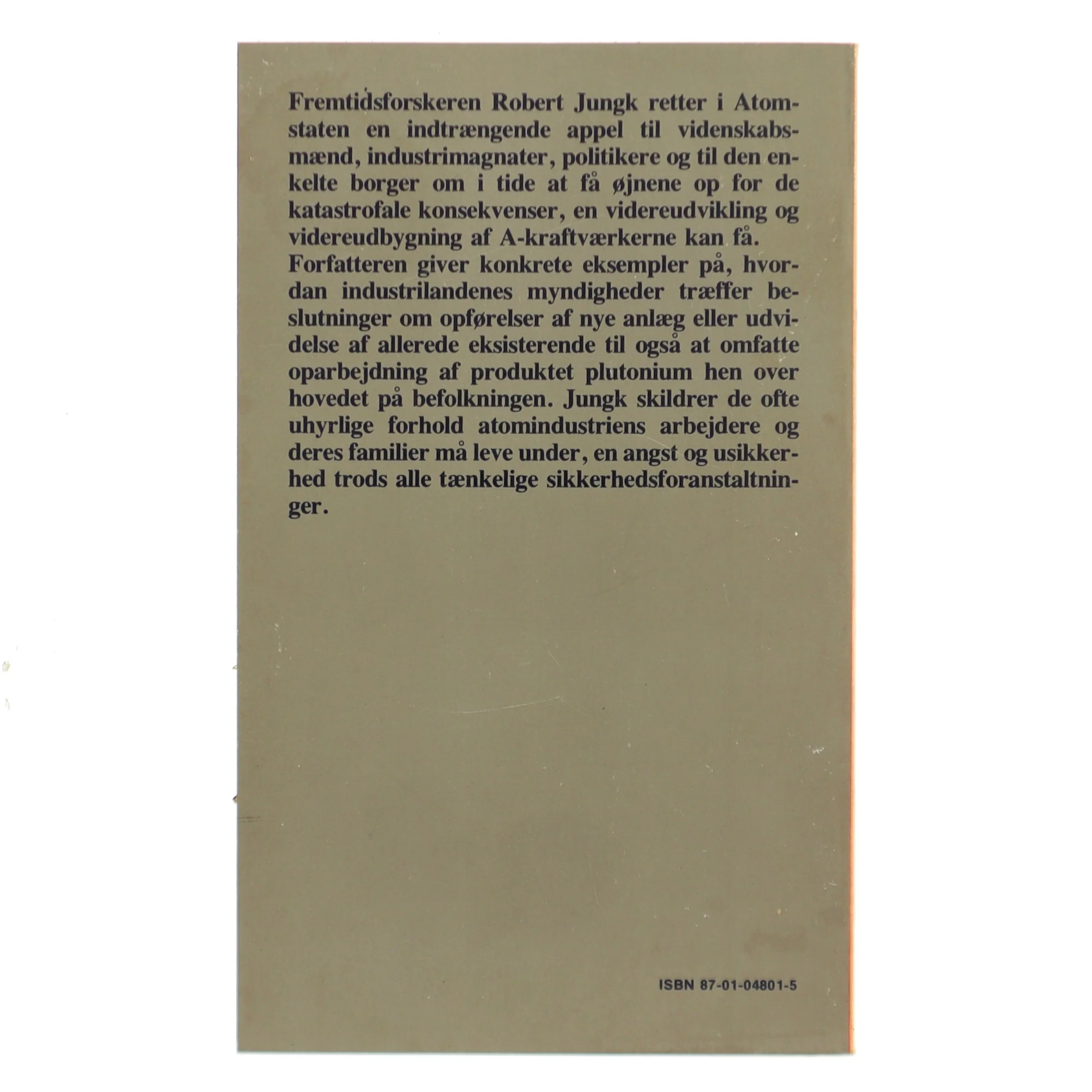 Atomstaten af Robert Jungk (Bog)