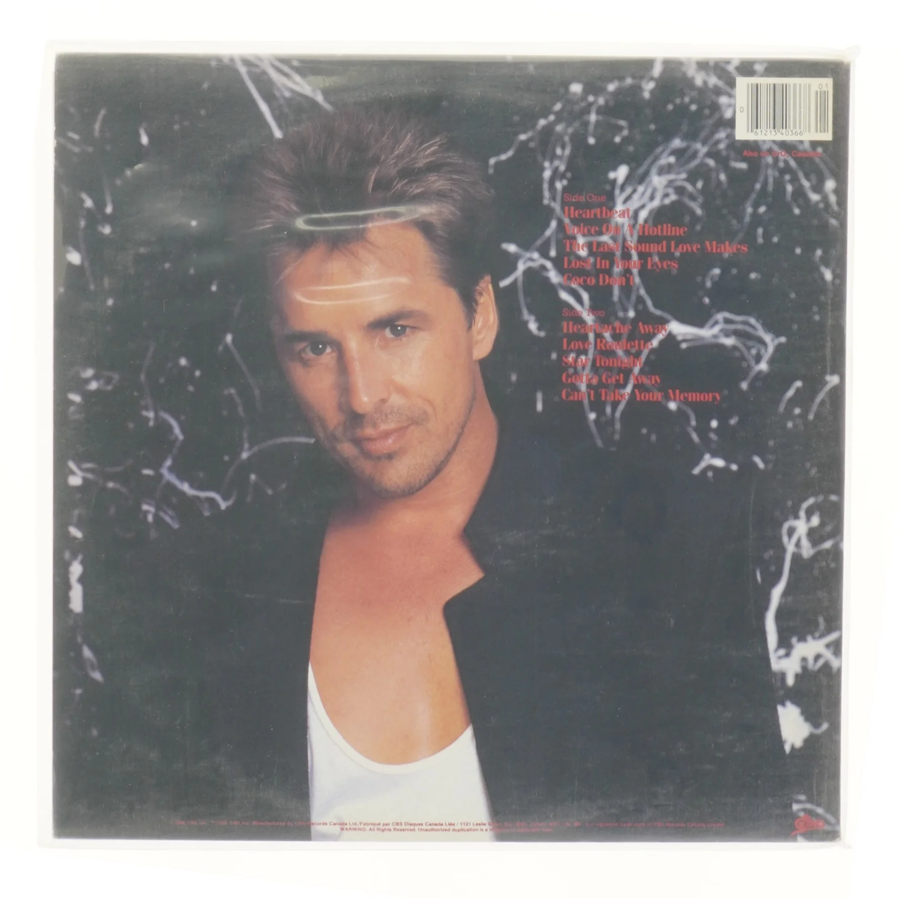 Don Johnson - Heartbeat Vinyl LP