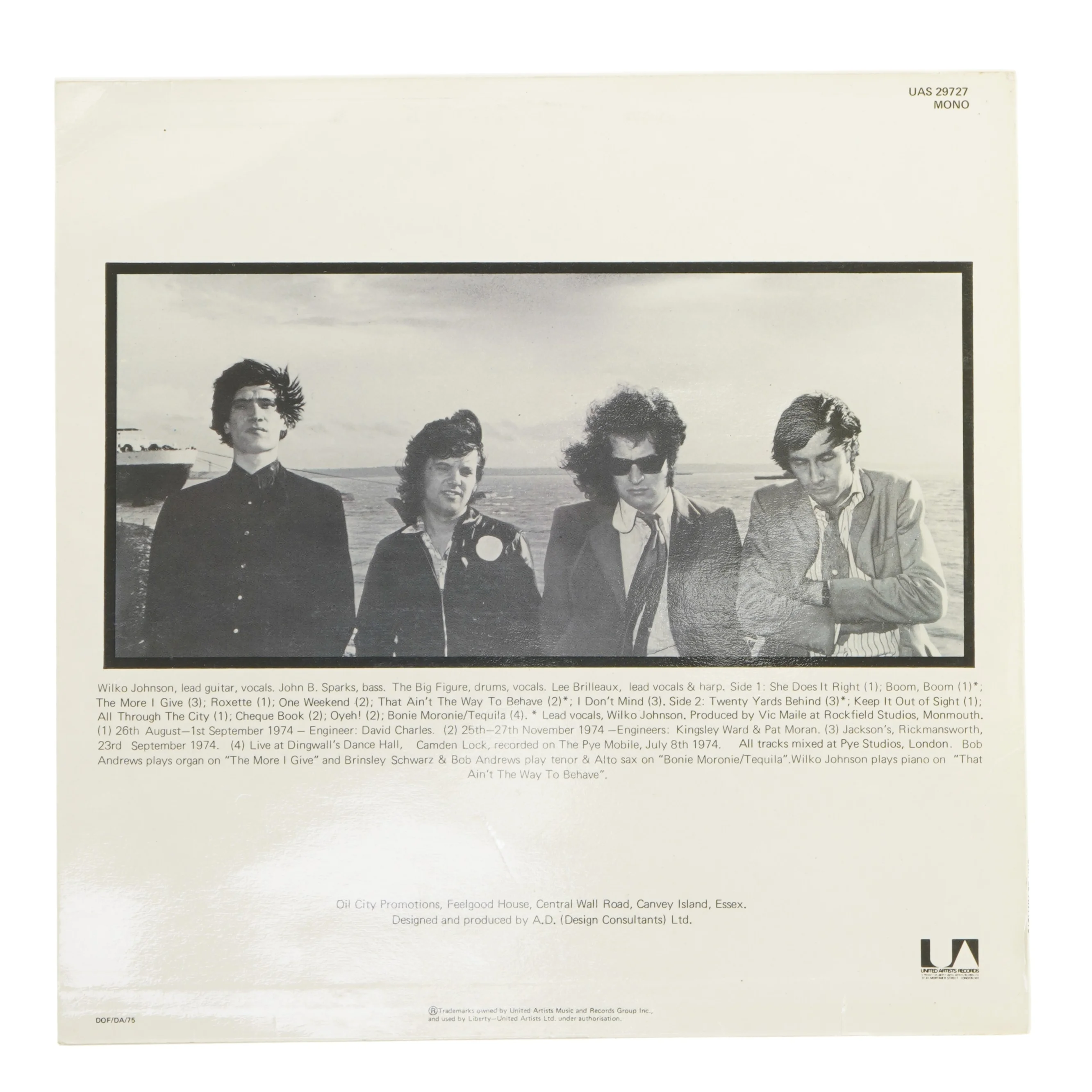 Dr. Feelgood LP: Down By The Jetty