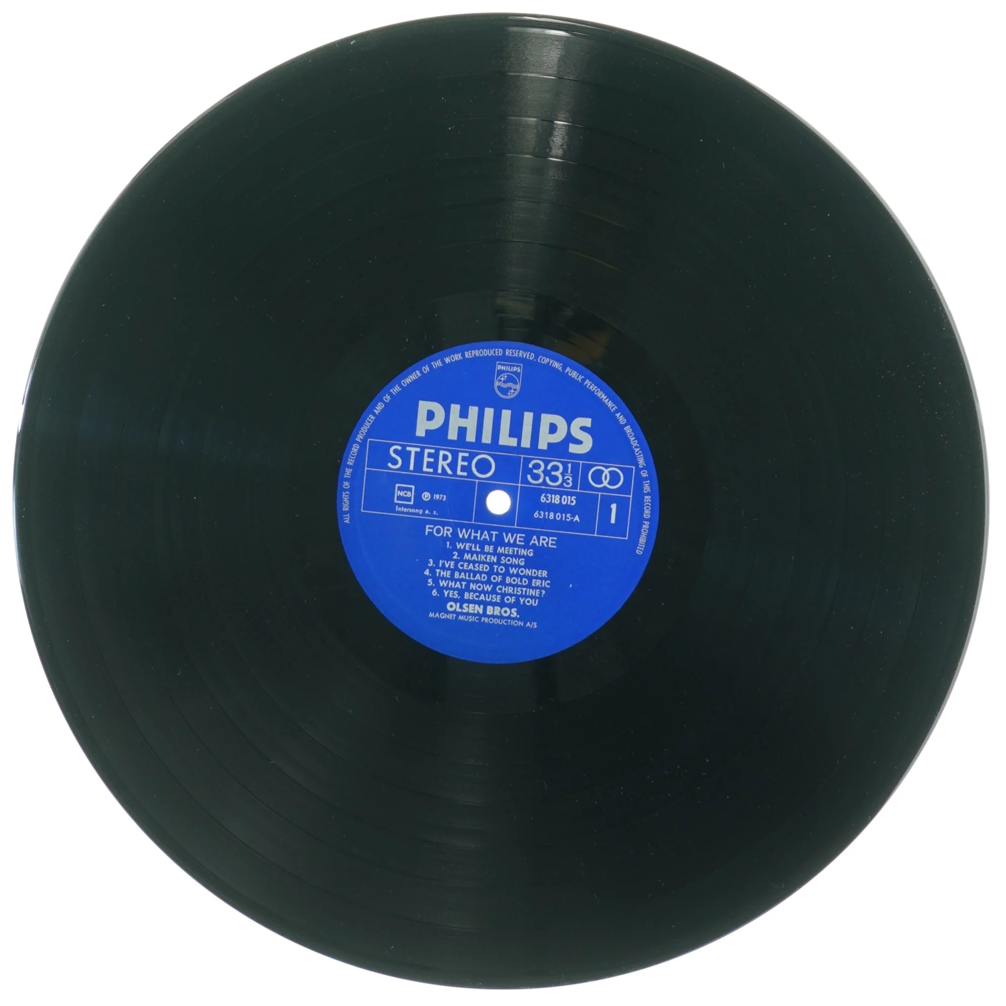 Olsen Bros - For What We Are LP fra Philips (str. 31 x 31 cm)