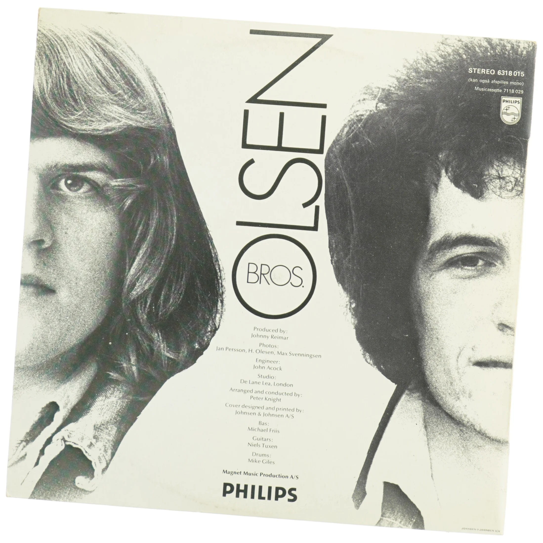 Olsen Bros - For What We Are LP fra Philips (str. 31 x 31 cm)