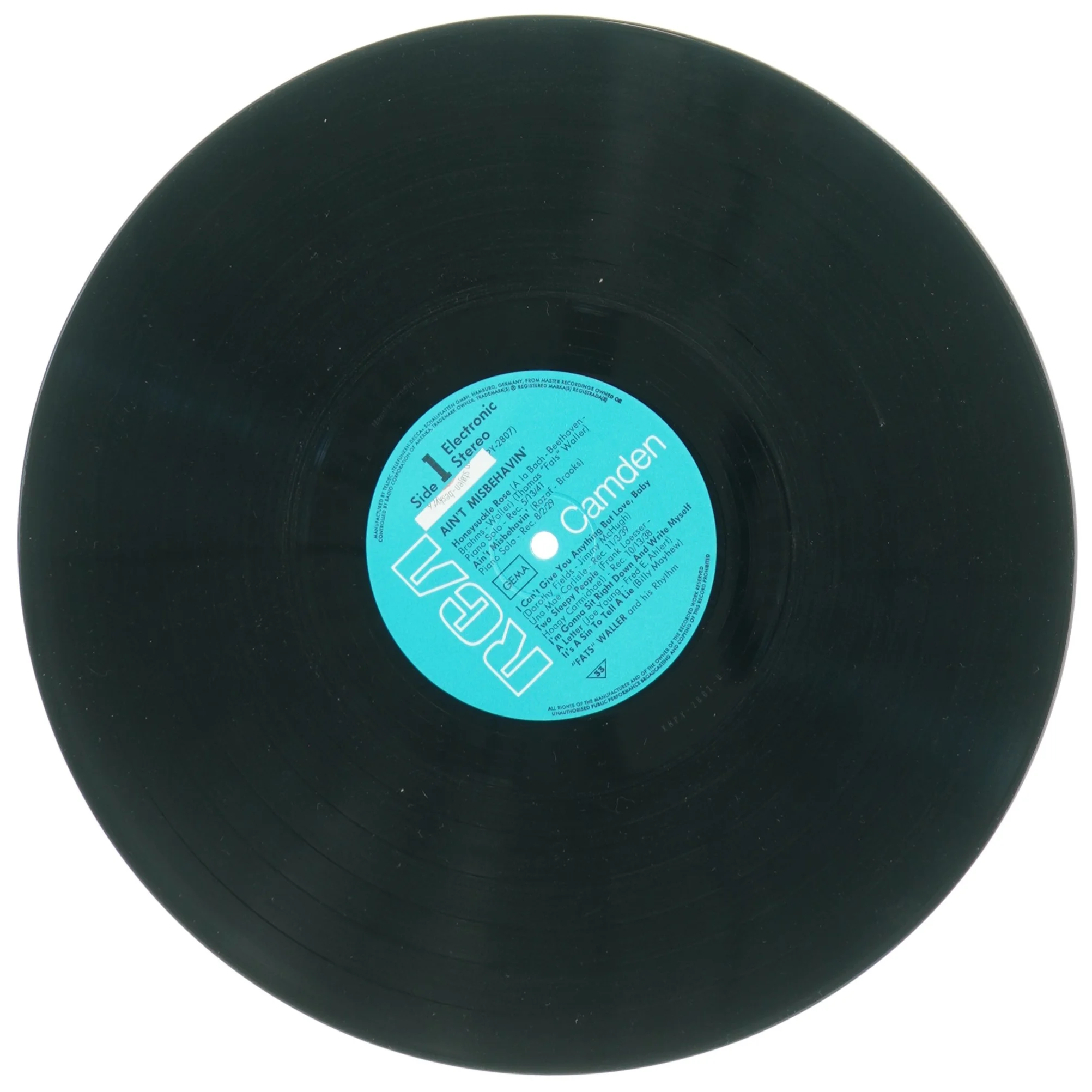 Ain't Misbehavin af Fats Waller and His Rhythm (LP) fra RCA Camden (str. 31 x 31 cm)