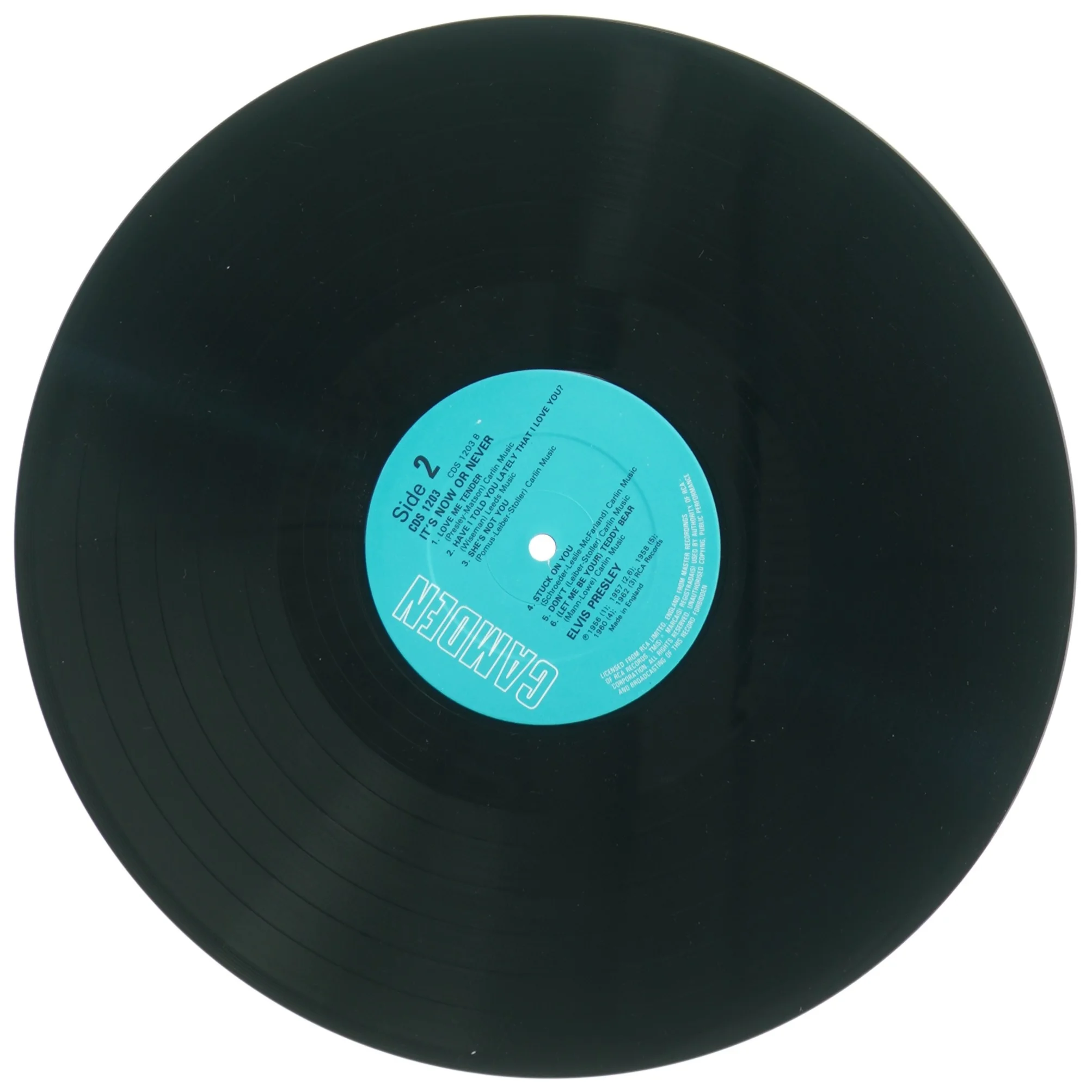 Elvis Presley vinylplade fra Camden (str. 31 x 31 cm)