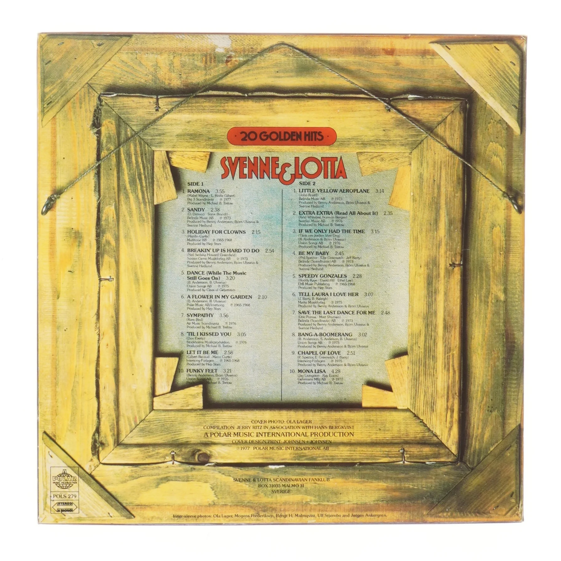 Svenne & Lotta - 20 Golden Hits LP