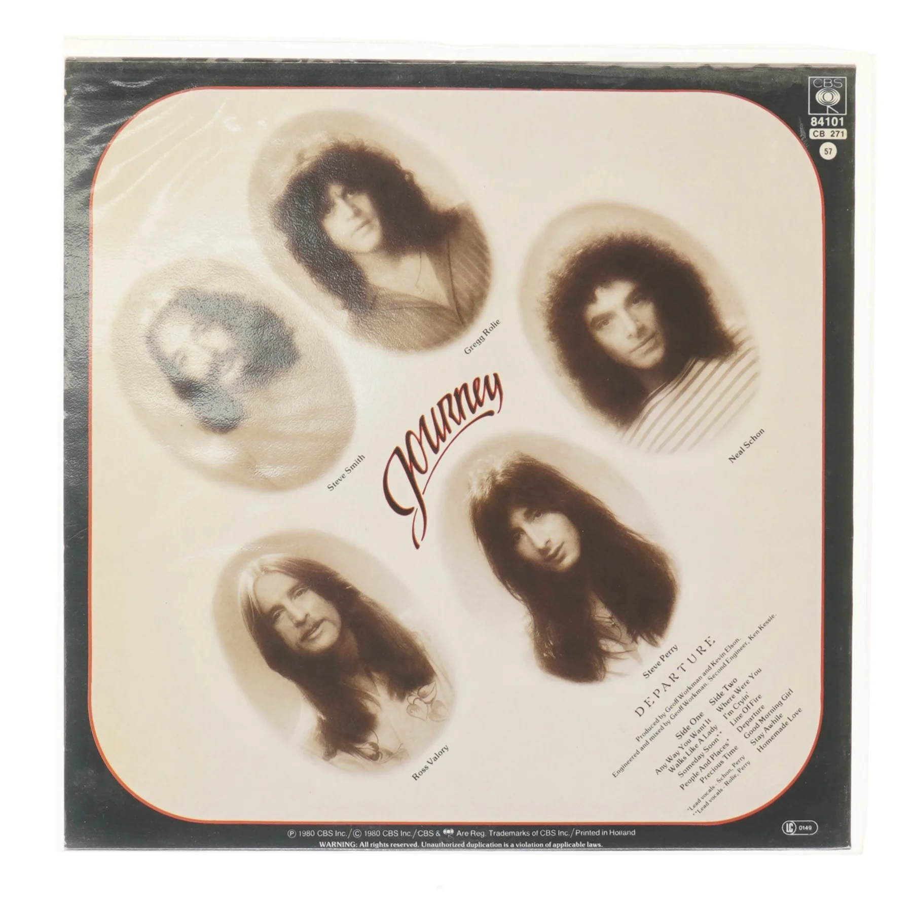 Journey - Departure LP fra CBS Records