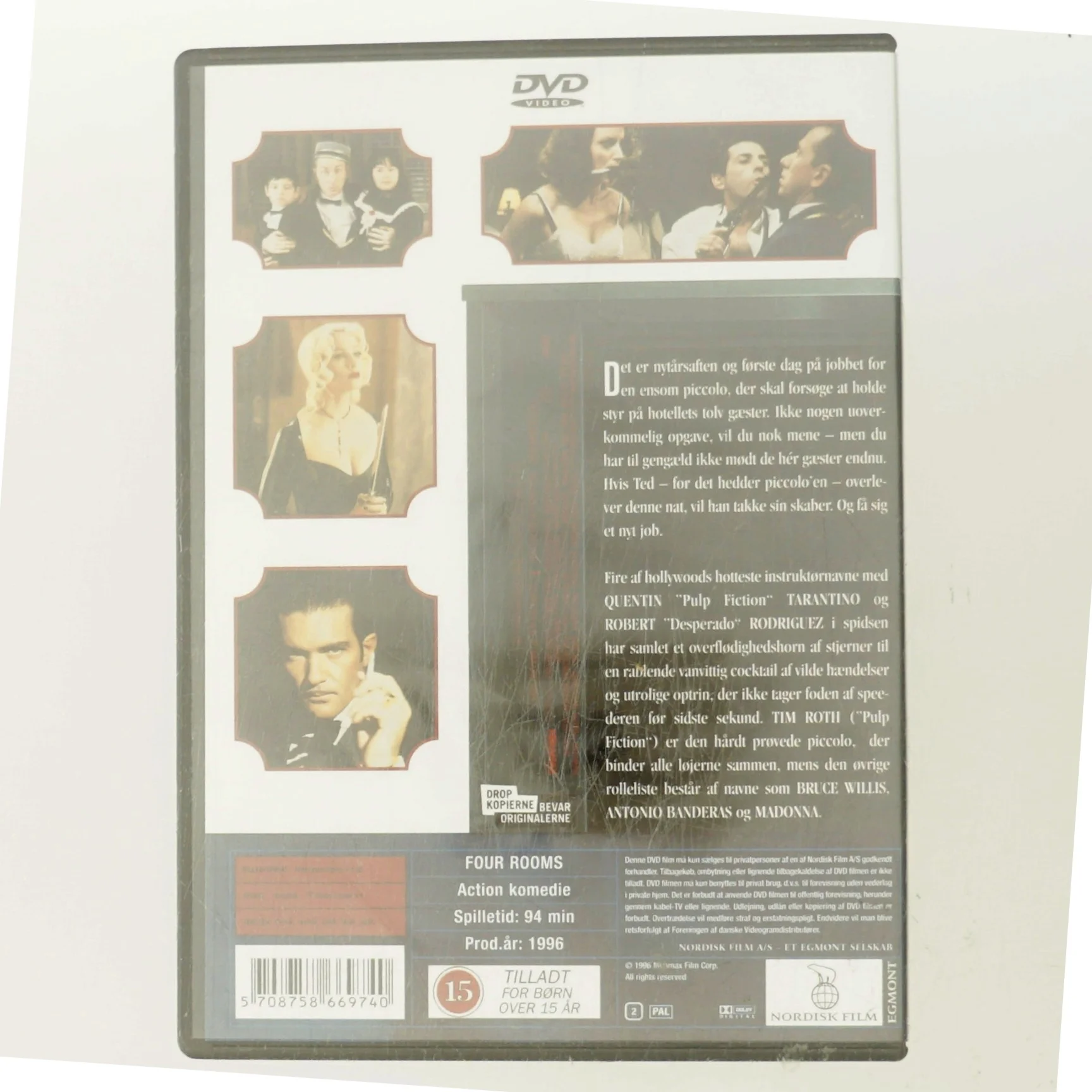 Four rooms med Tim Roth (DVD)