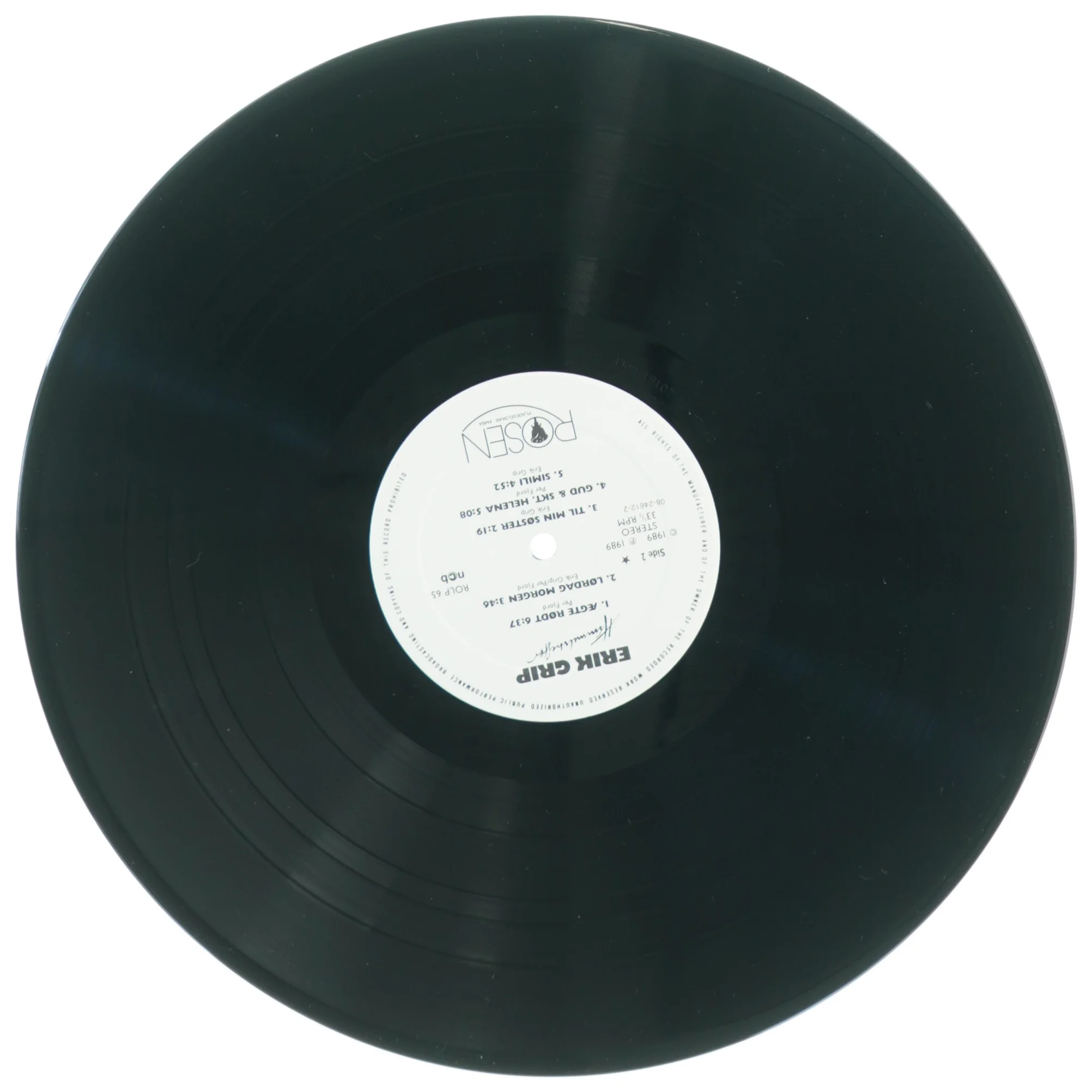 Erik Grip - Himmelstrejfer LP fra Rosen (str. 31 x 31 cm)