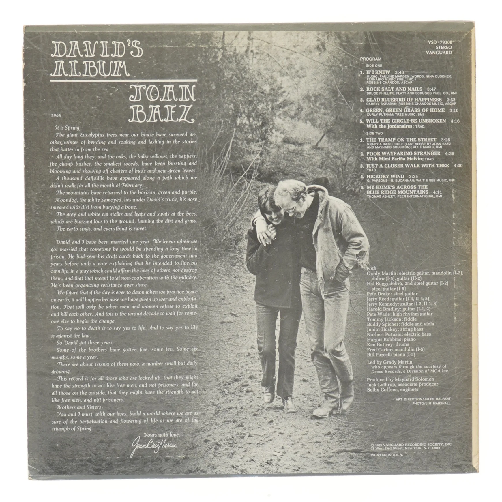 Joan Baez - David's Album LP