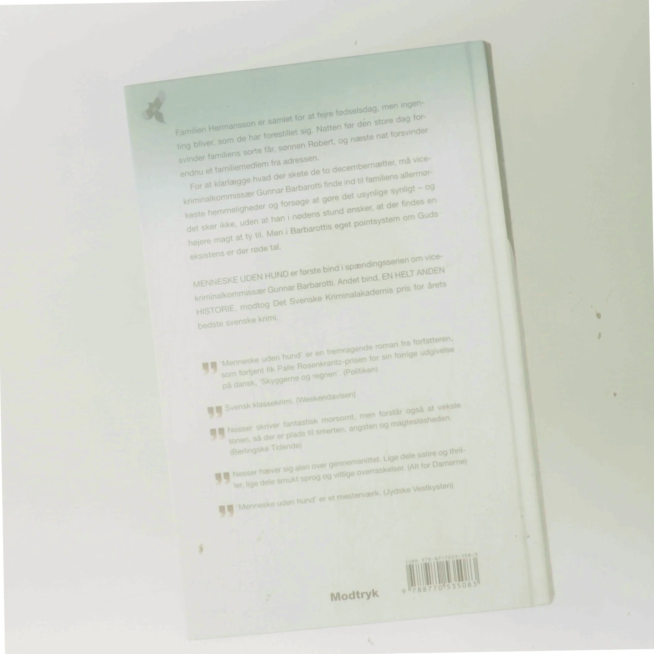 Menneske uden hund af Håkan Nesser (Bog)