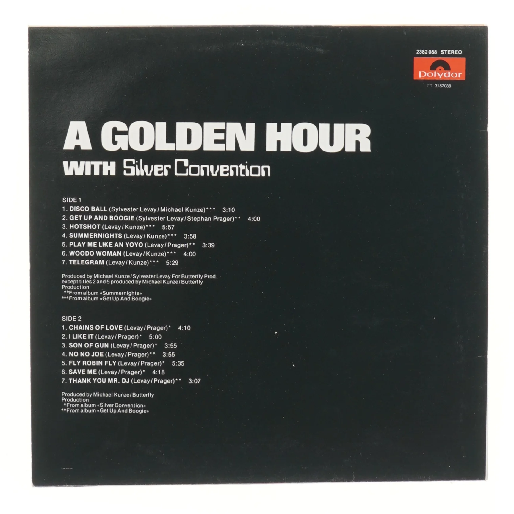 LP: A Golden Hour with Silver Convention fra Polydor