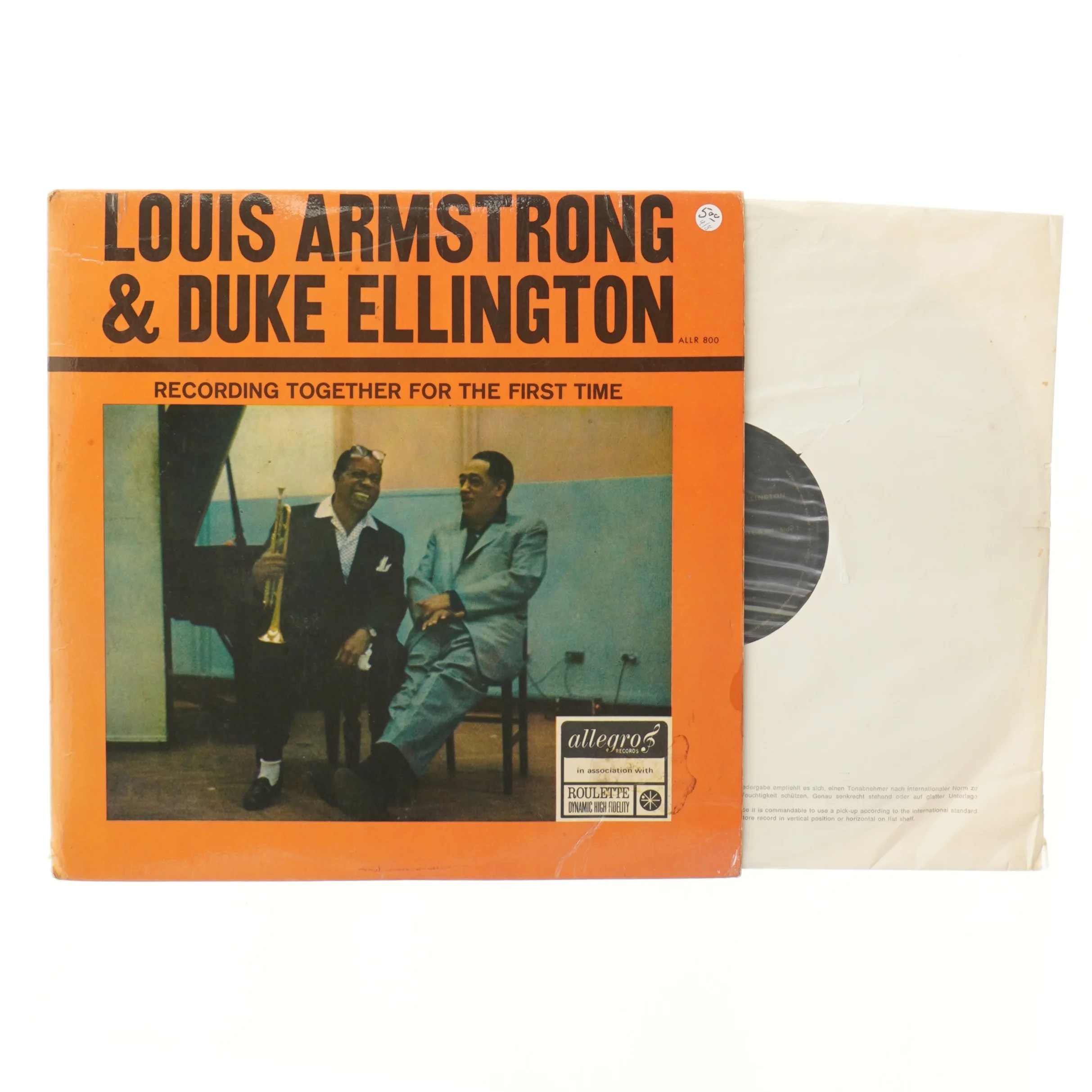 Louis Armstrong & Duke Ellington vinyl fra Roulette