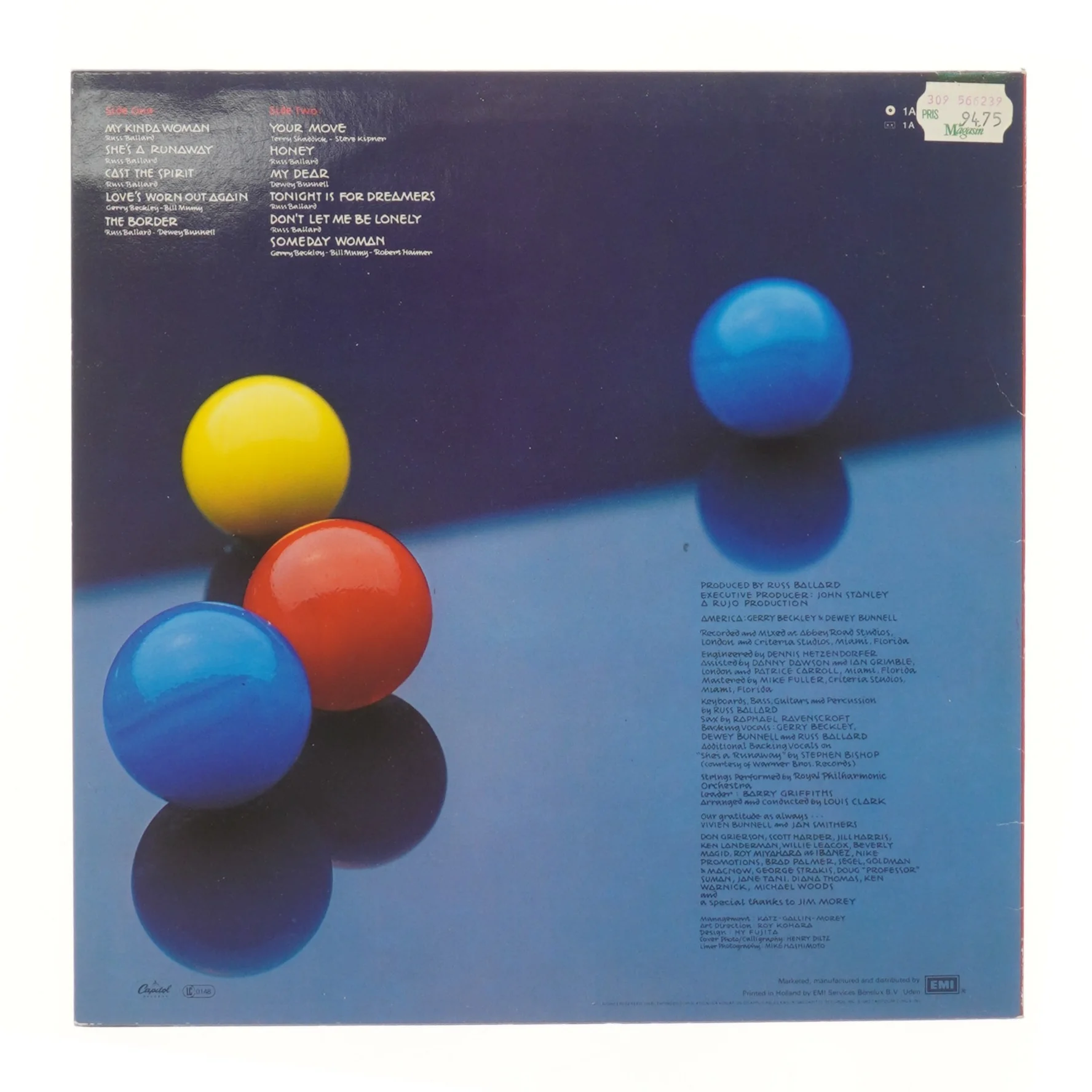 LP-album 'Your Move' med cover fra EMI