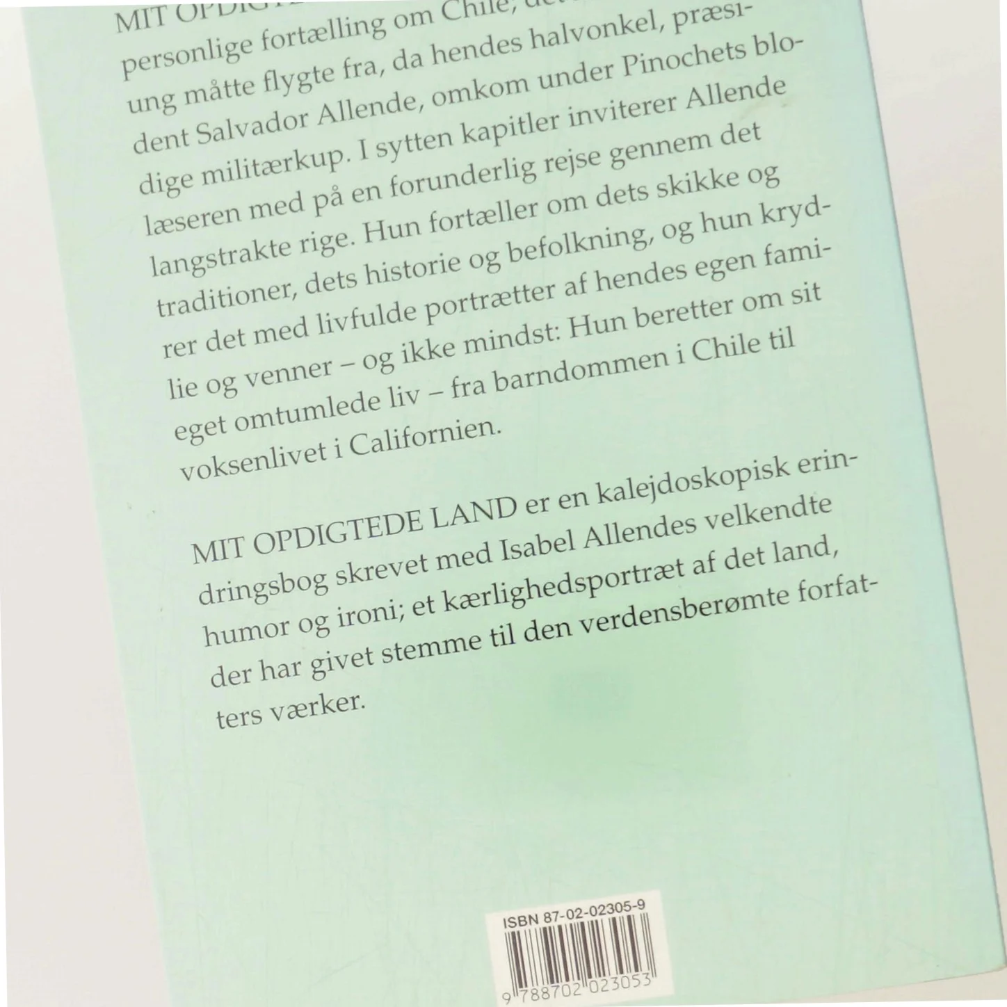 Mit opdigtede land af Isabel Allende (Bog)