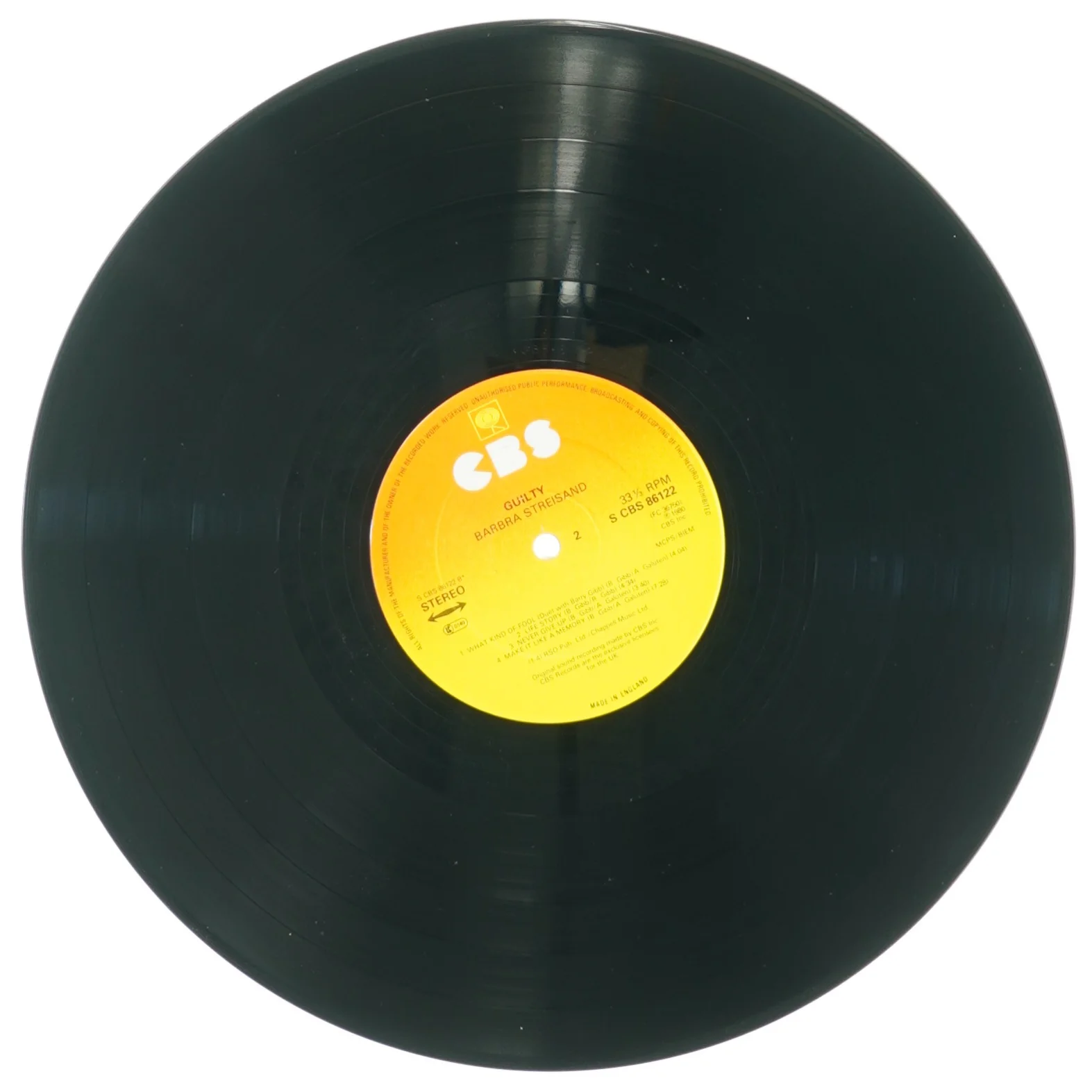 Barbra Streisand, guilty fra Cbs (str. 30 cm)