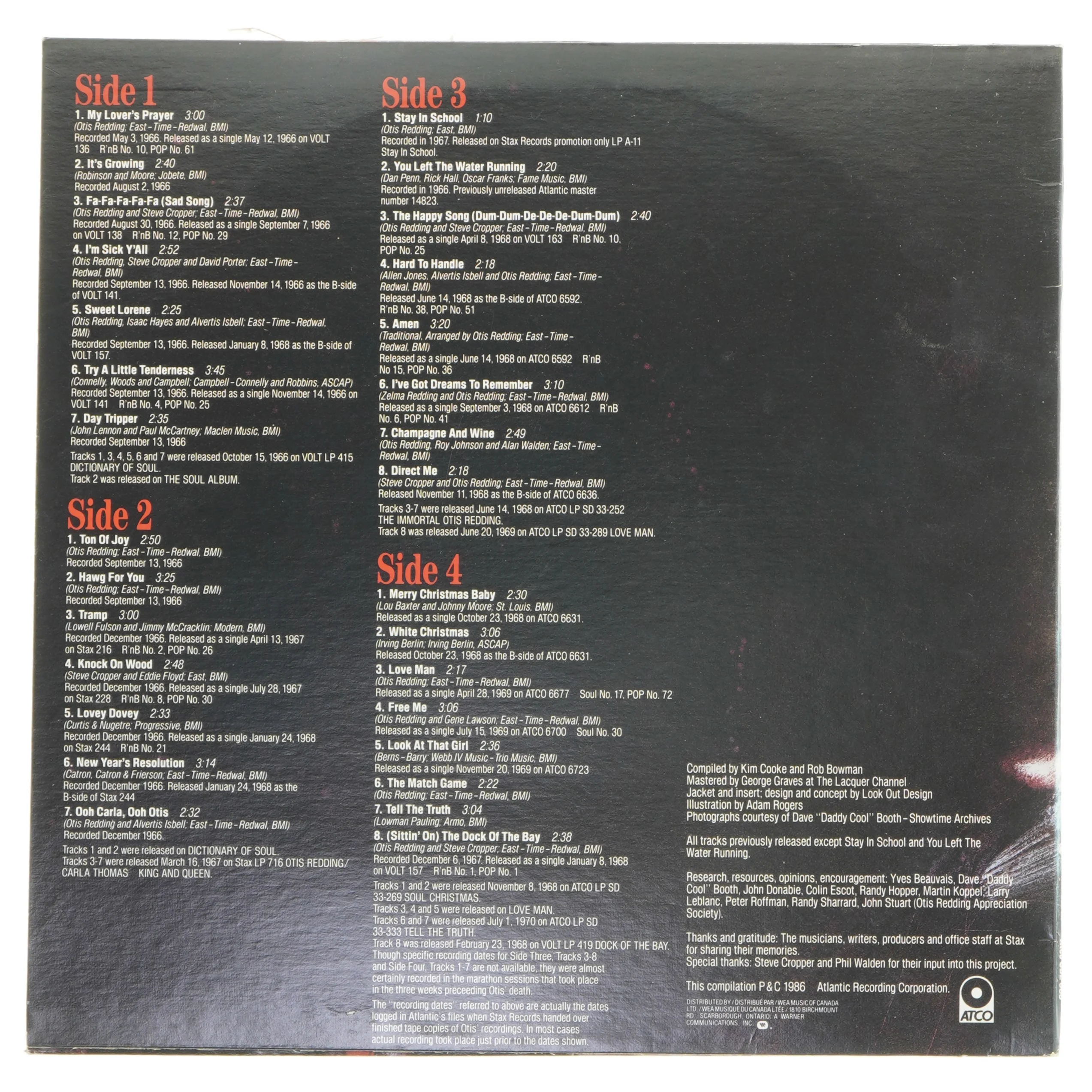 Otis Redding Story Volume Two: Deep Soul LP
