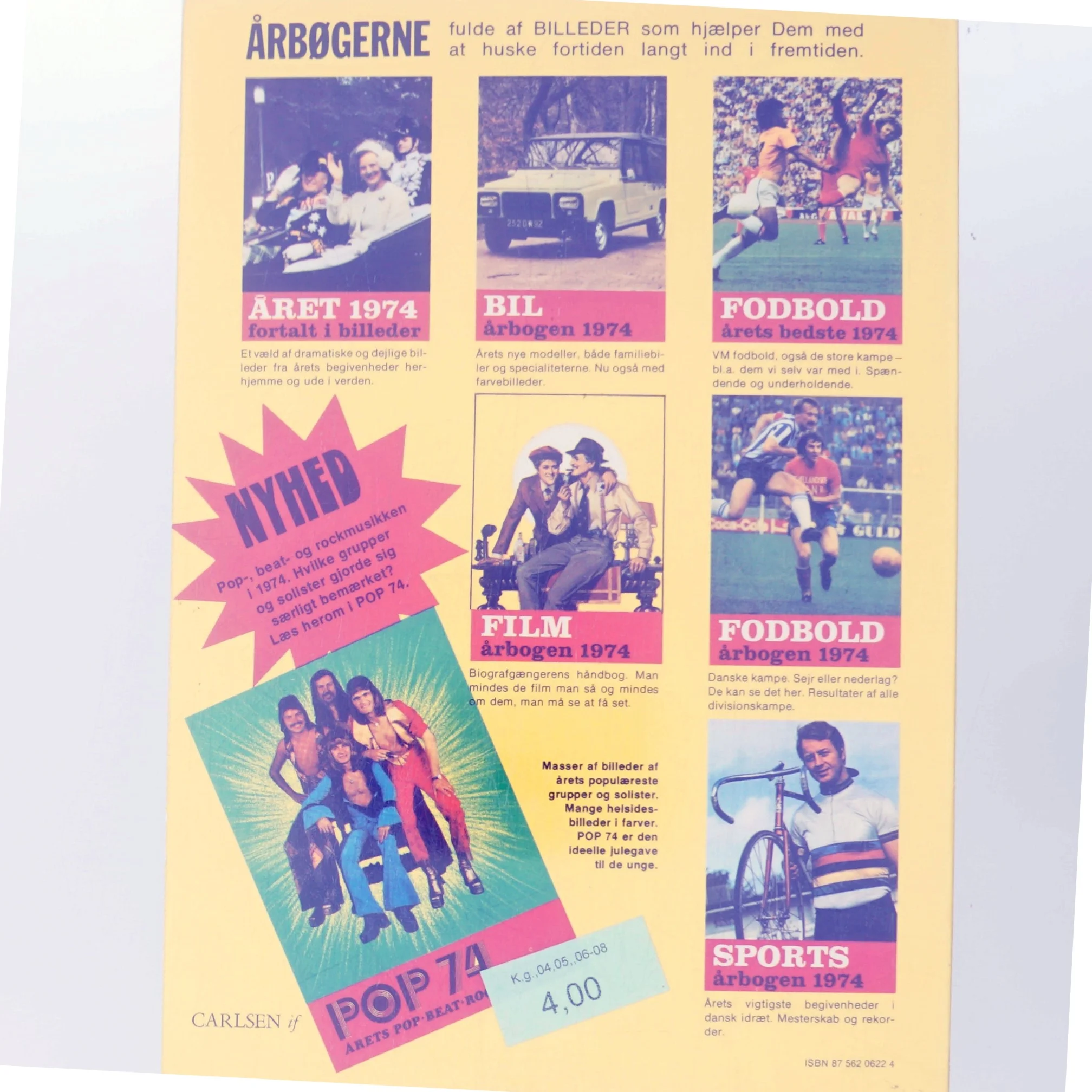 ÅRET 1974 fortalt i billeder af Ukjent (Bog)