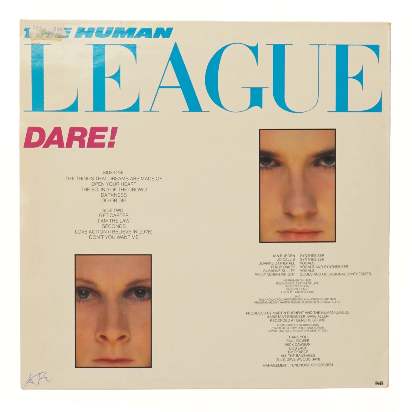 The Human League - Dare! LP vinyl album