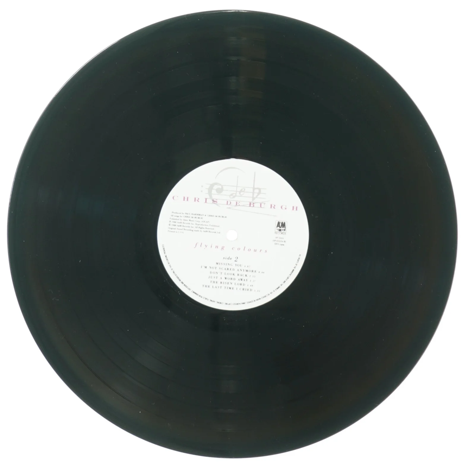 Chris de Burgh, flying colours fra A Og M Records (str. 30 cm)