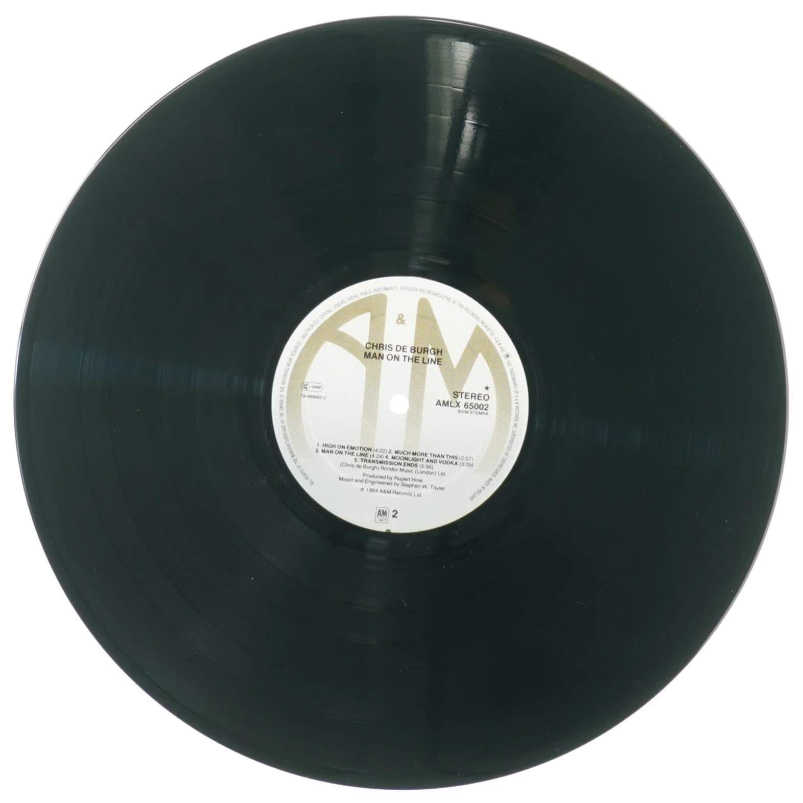 Chris de Burgh, man on the line fra Amlx (str. 30 cm)