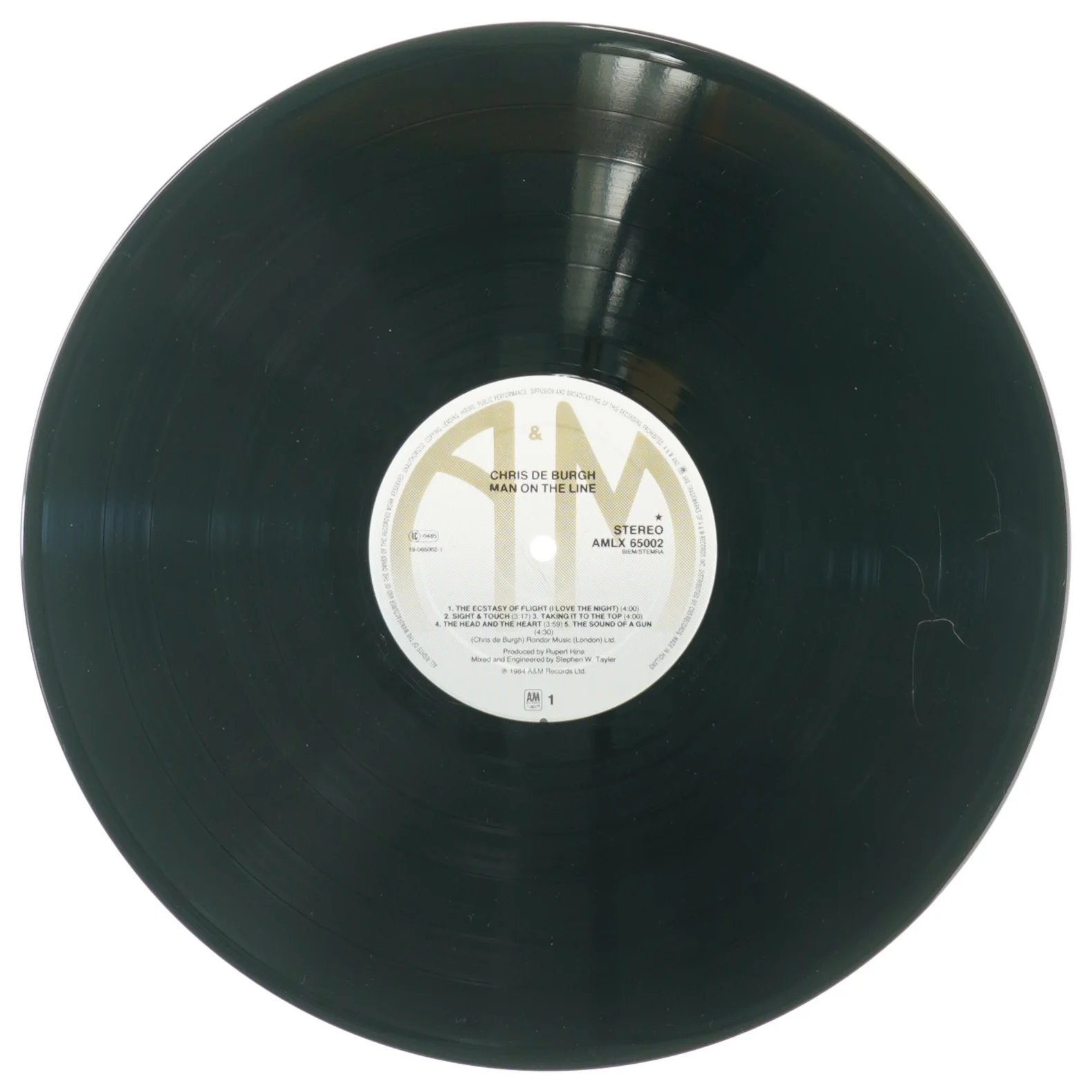 Chris de Burgh, man on the line fra Amlx (str. 30 cm)