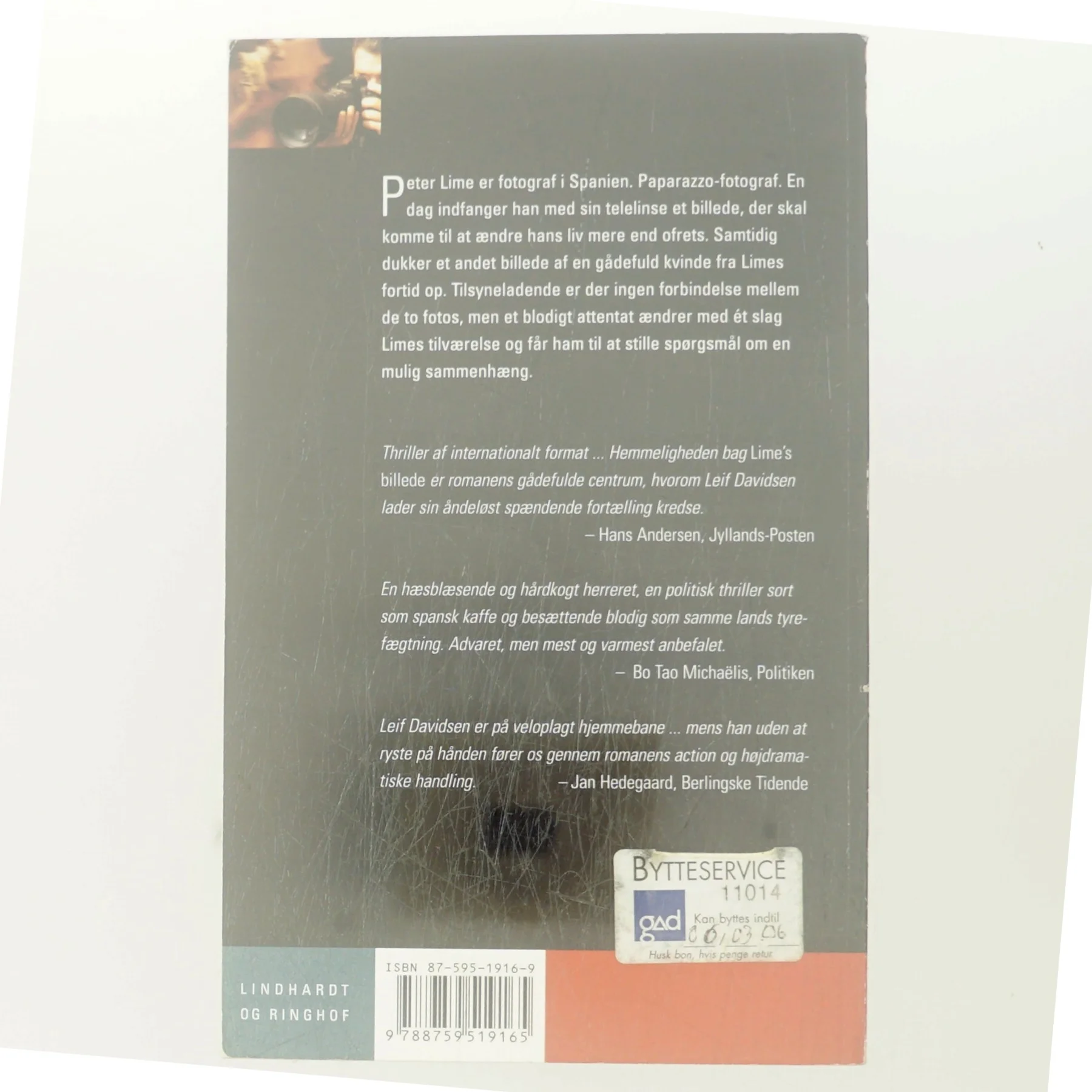 Lime's billede : roman af Leif Davidsen (Bog)