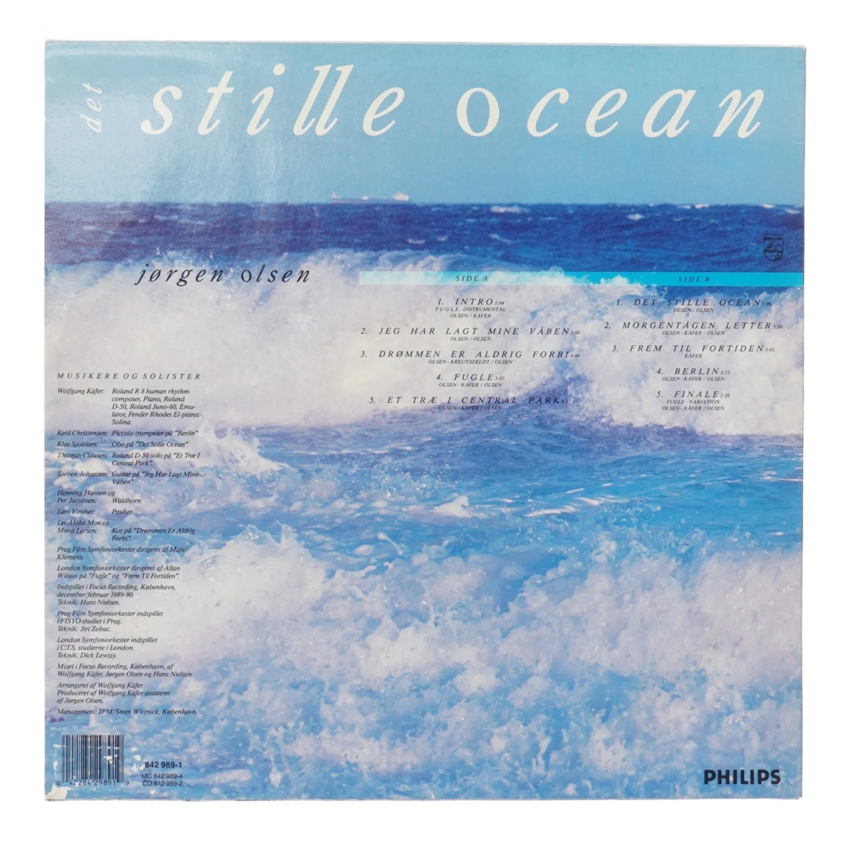 Det Stille Ocean LP af Jørgen Olsen fra Philips