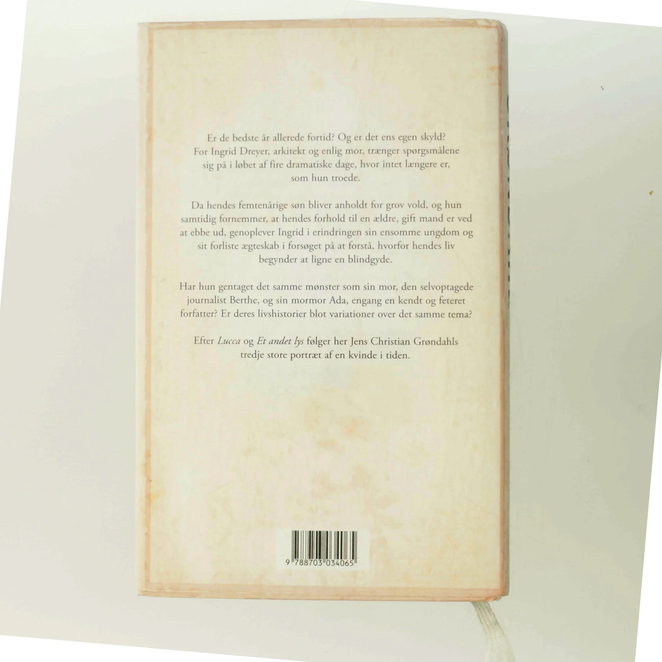 Fire dage i marts : roman af Jens Christian Grøndahl (Bog)