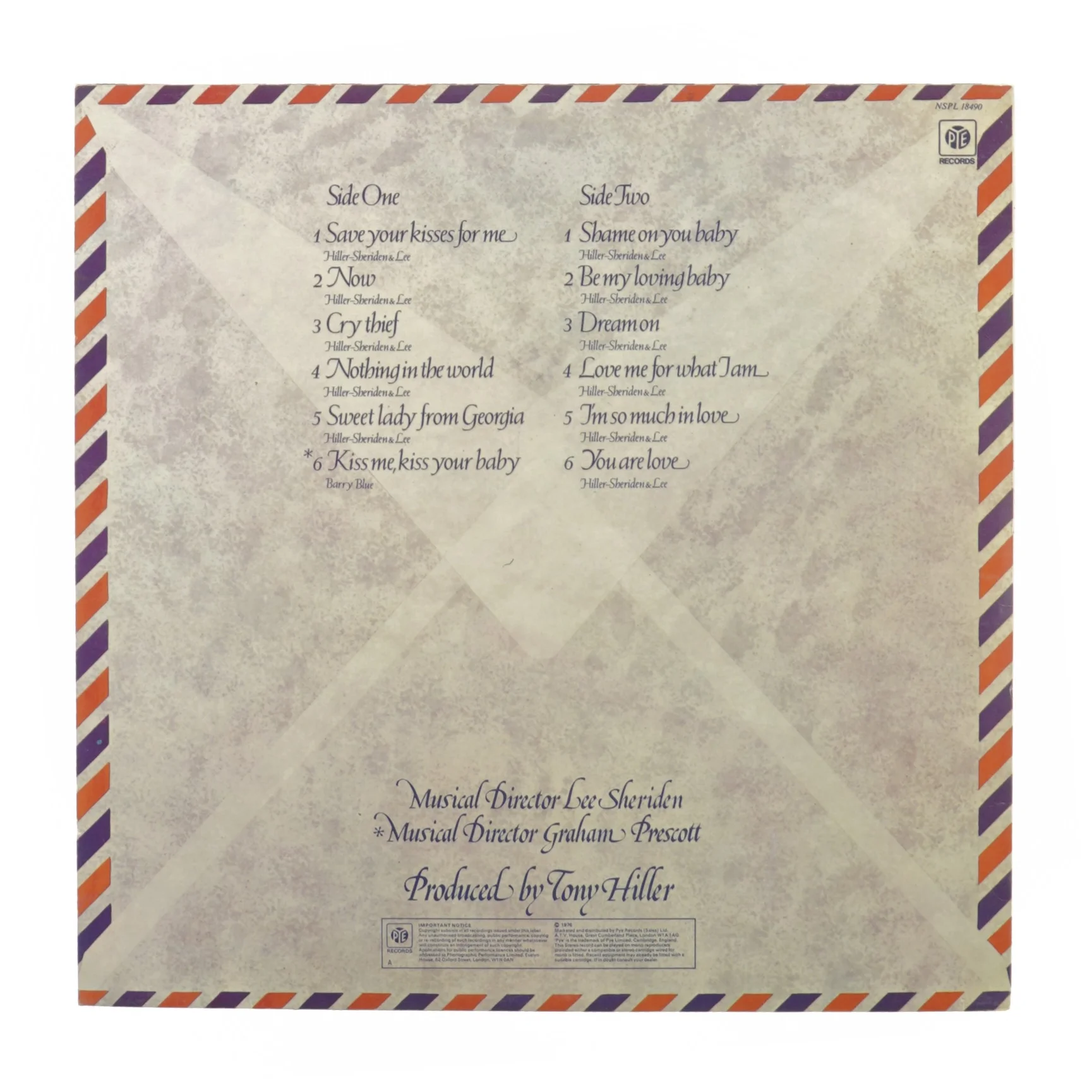 Loves and kisses from Brotherhood of Man fra Pe Records (str. 30 cm)