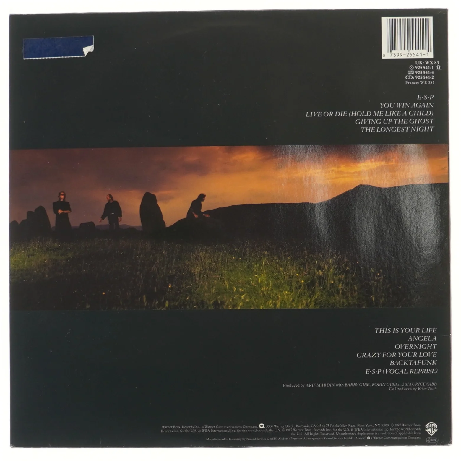 Bee Gees - E.S.P. LP Vinyl fra Bee Gees (str. 31,5x31 cm)