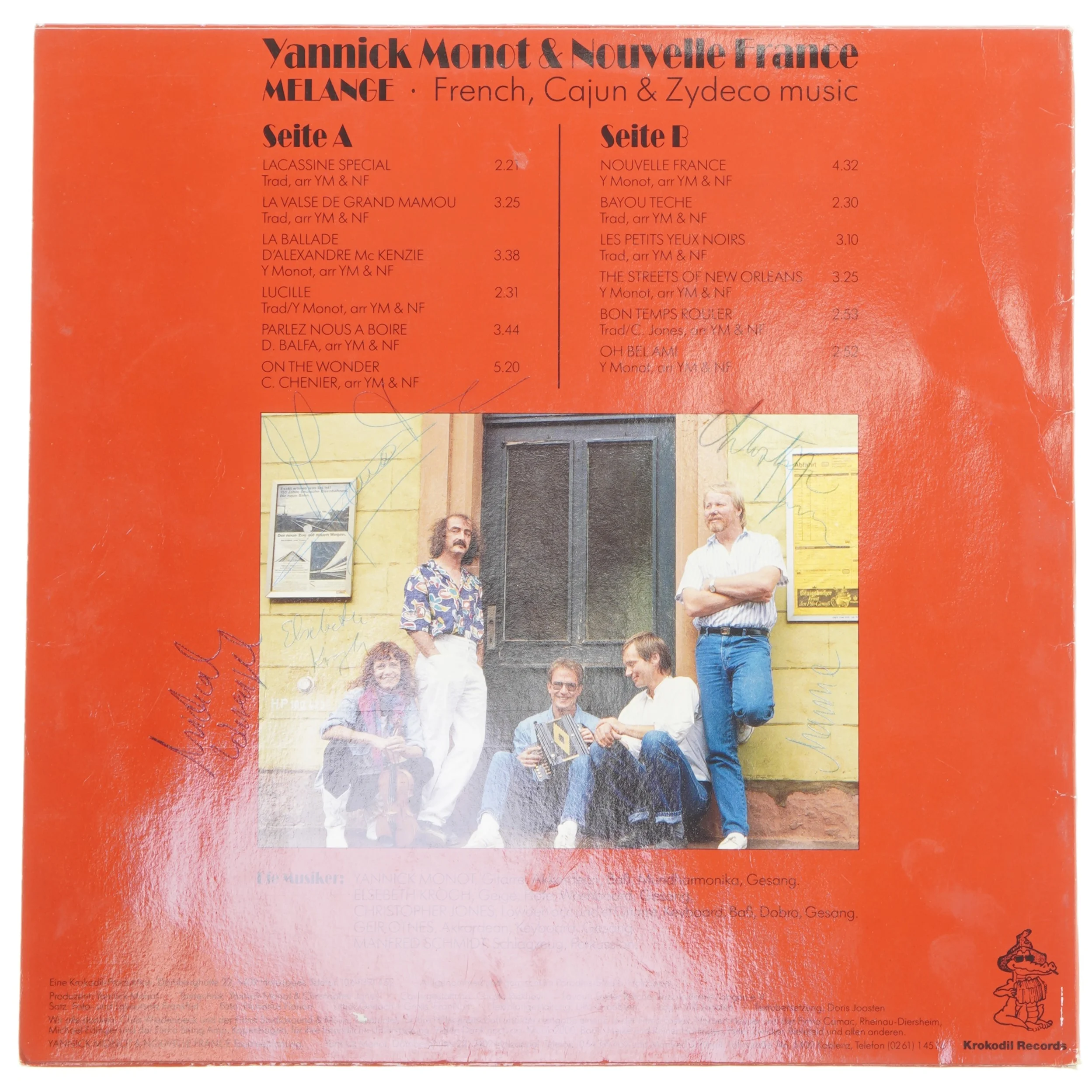Yannick Monot & Nouvelle France LP fra Krokodil Records