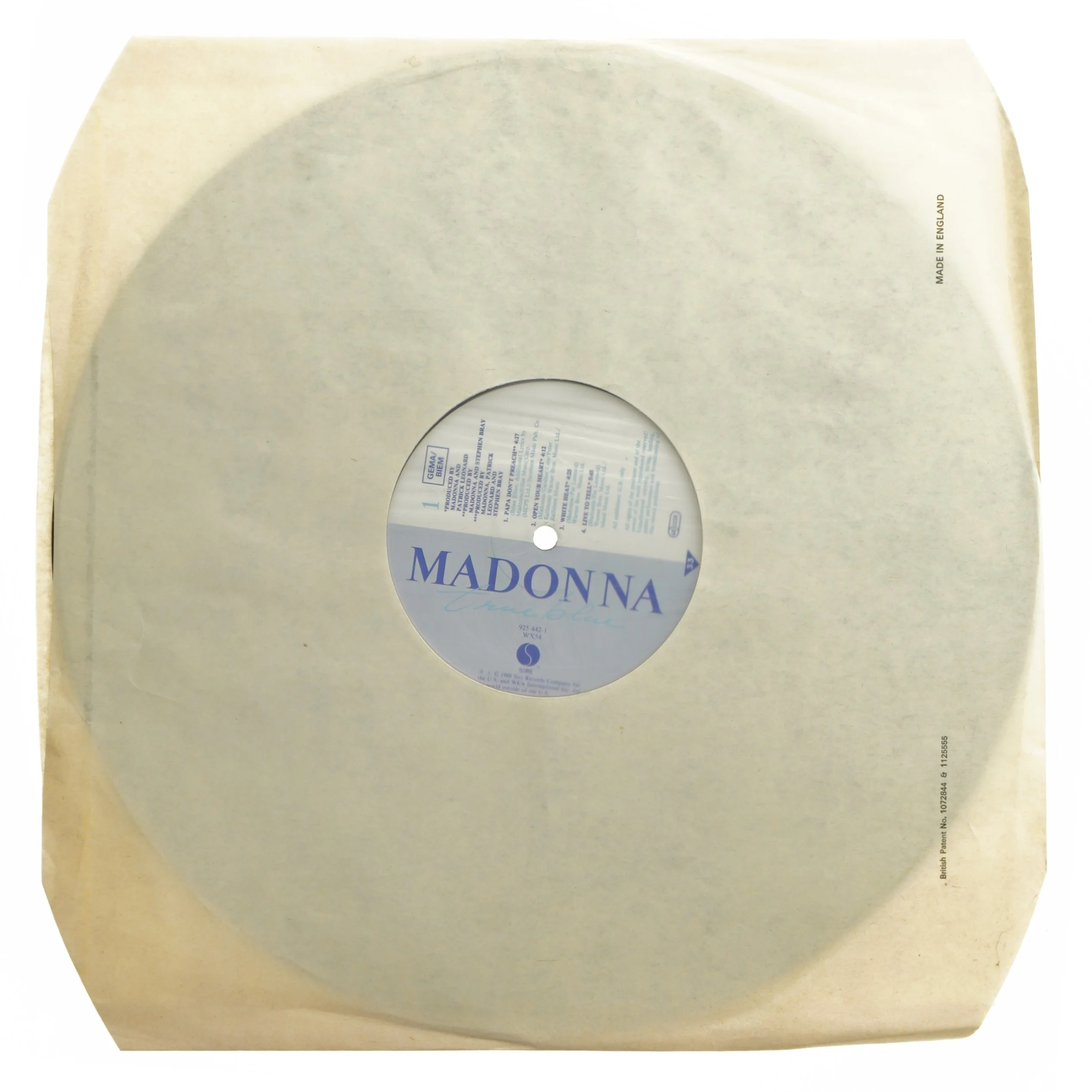 Madonna LP vinyl fra Madonna