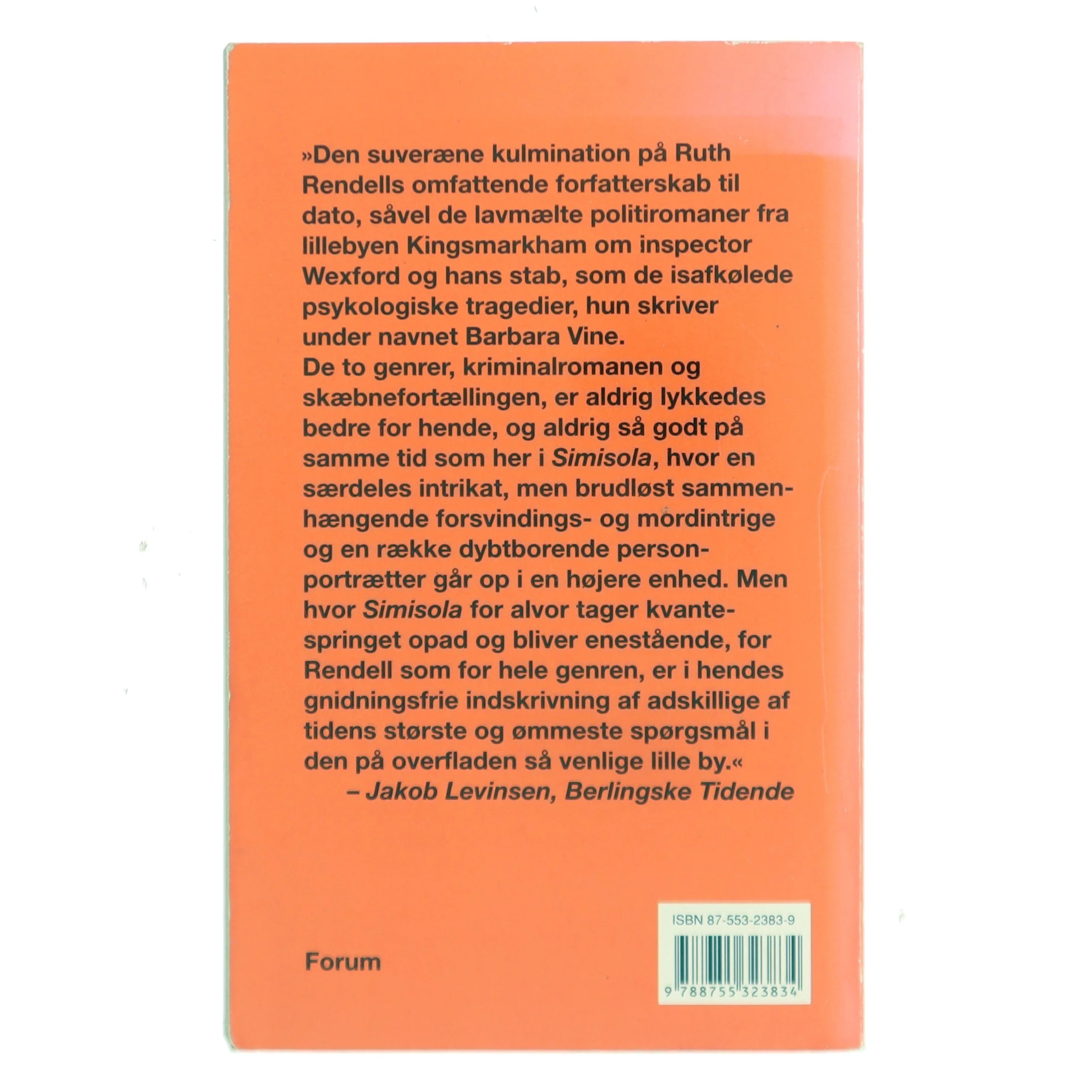 Simisola : spændingsroman af Ruth Rendell (Bog)