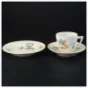 Porcelæns te sæt med nødde-motiv fra Bing Og Grøndal (str. Diameter 15 og en halv cm kop 6 x 7 cm)