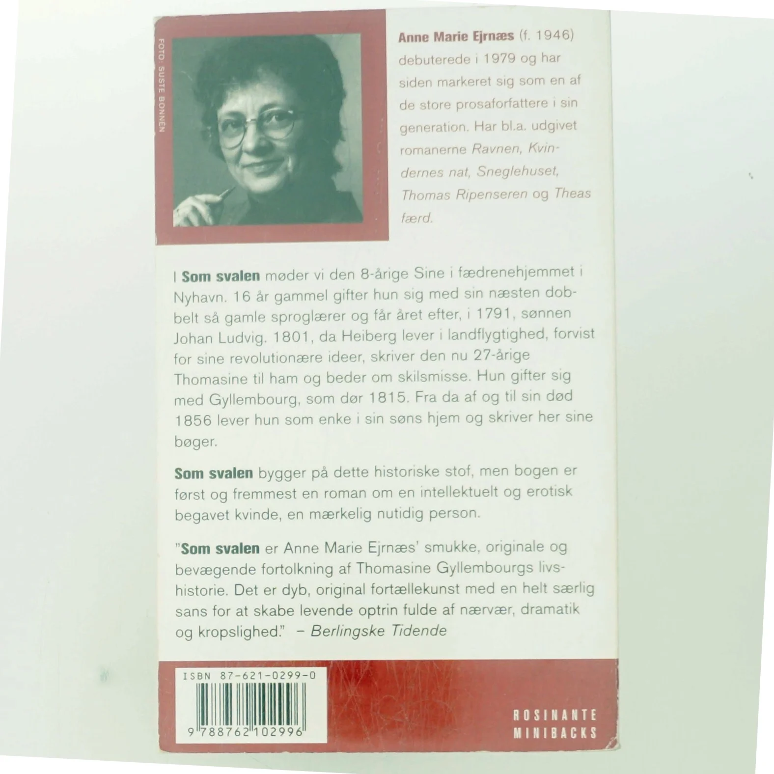 Som svalen : roman af Anne Marie Ejrnæs (Bog)