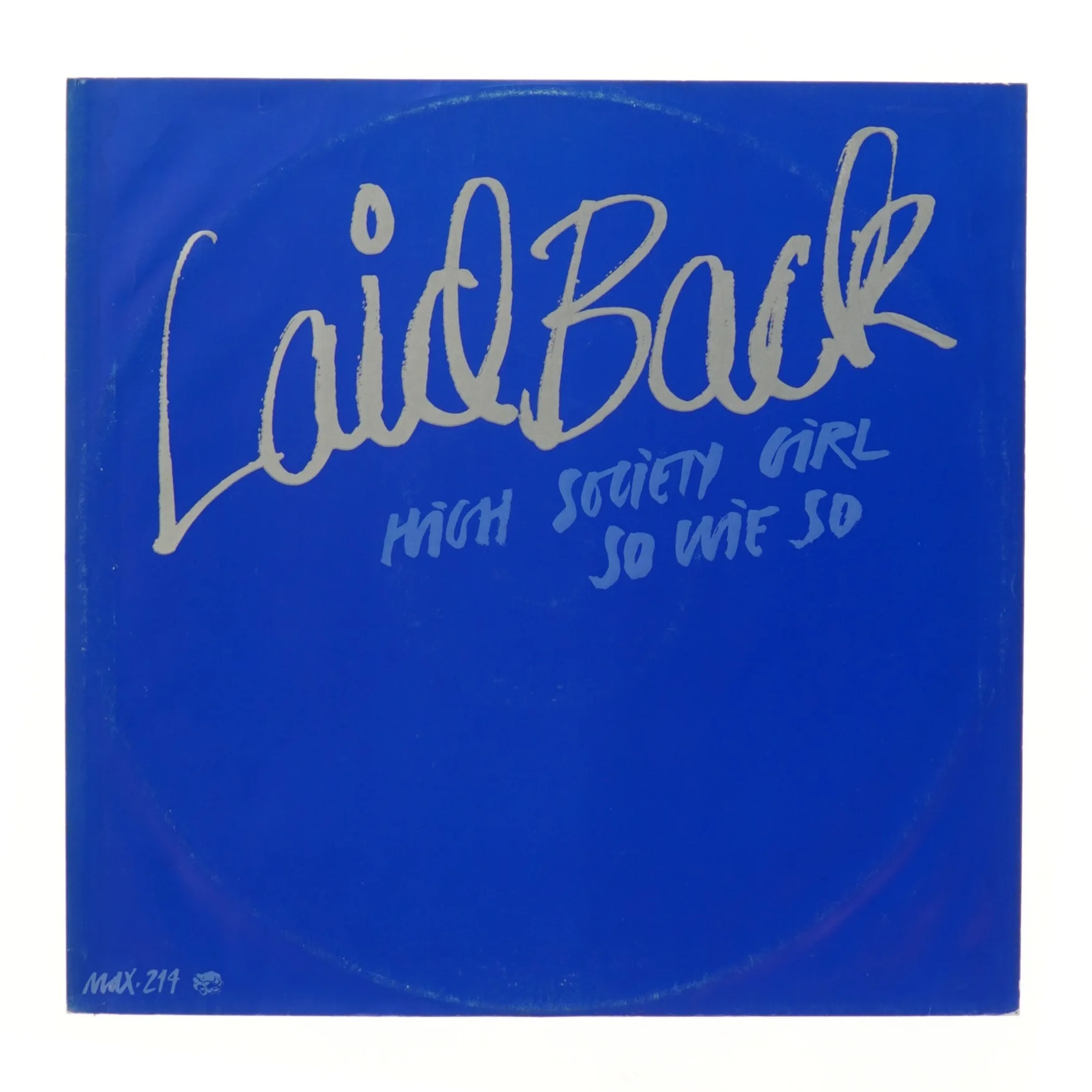 Laid Back single plade høj society girl so wie so