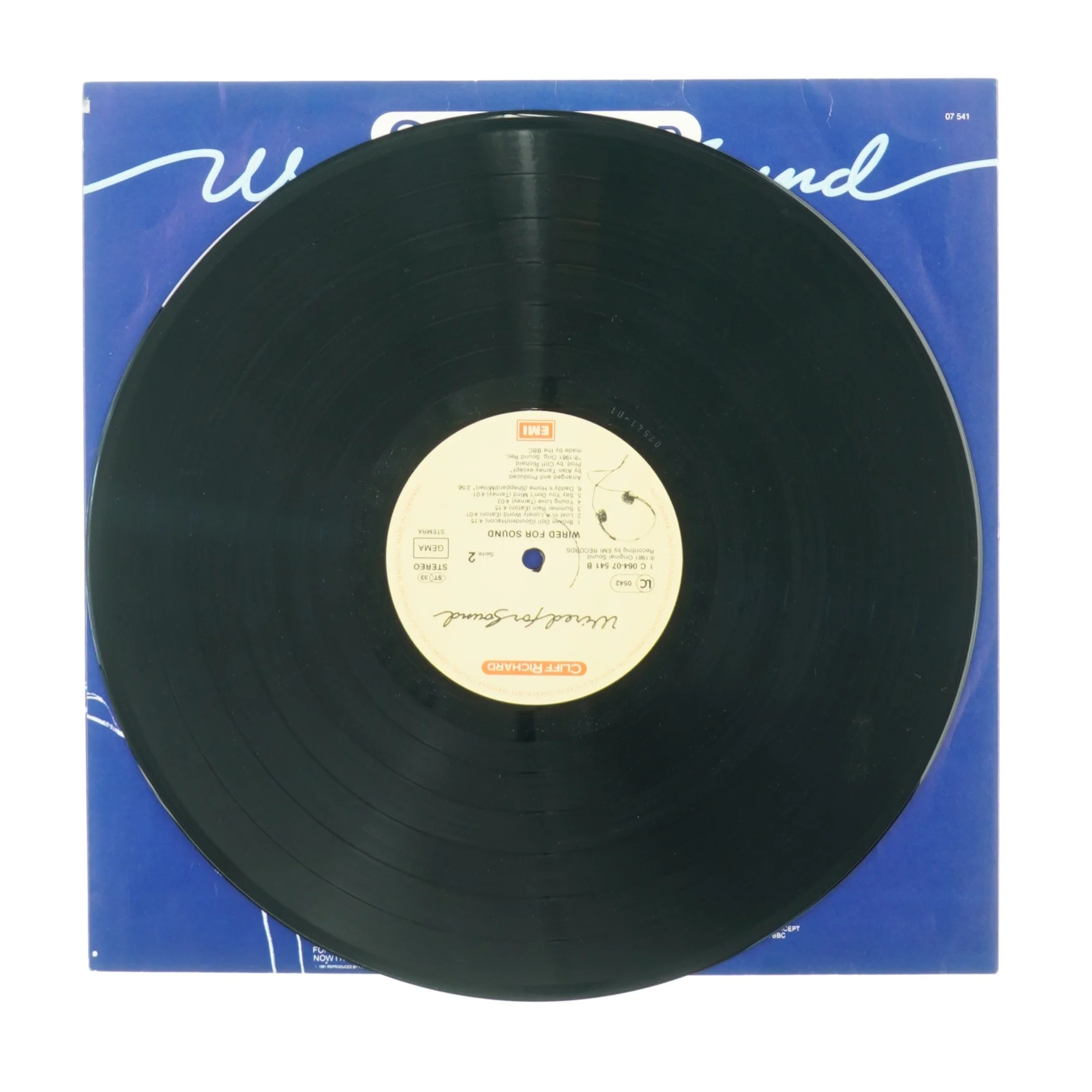 Cliff Richard, Wired for sound fra Emi (str. 30 cm)