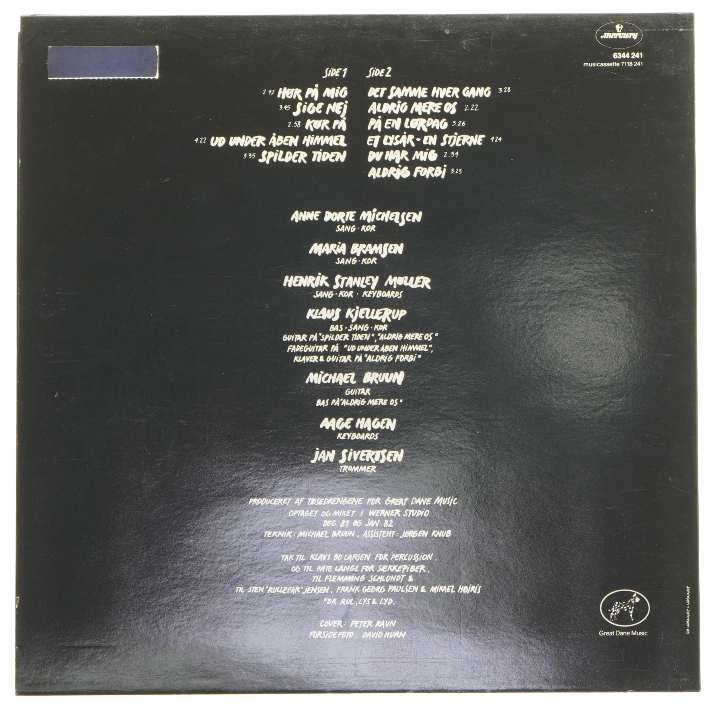 Tøsedrengene 3 LP album fra Mercury