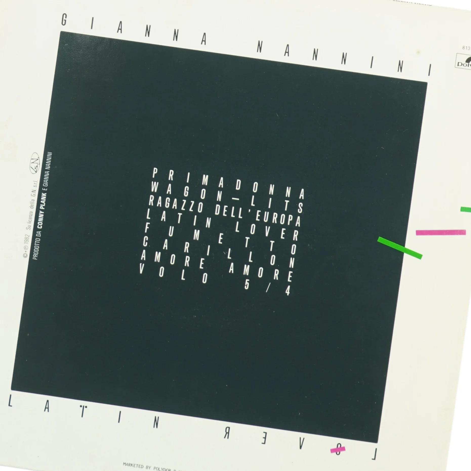 Gianna Nannini Vinyl LP (str. 31 x 31 cm)