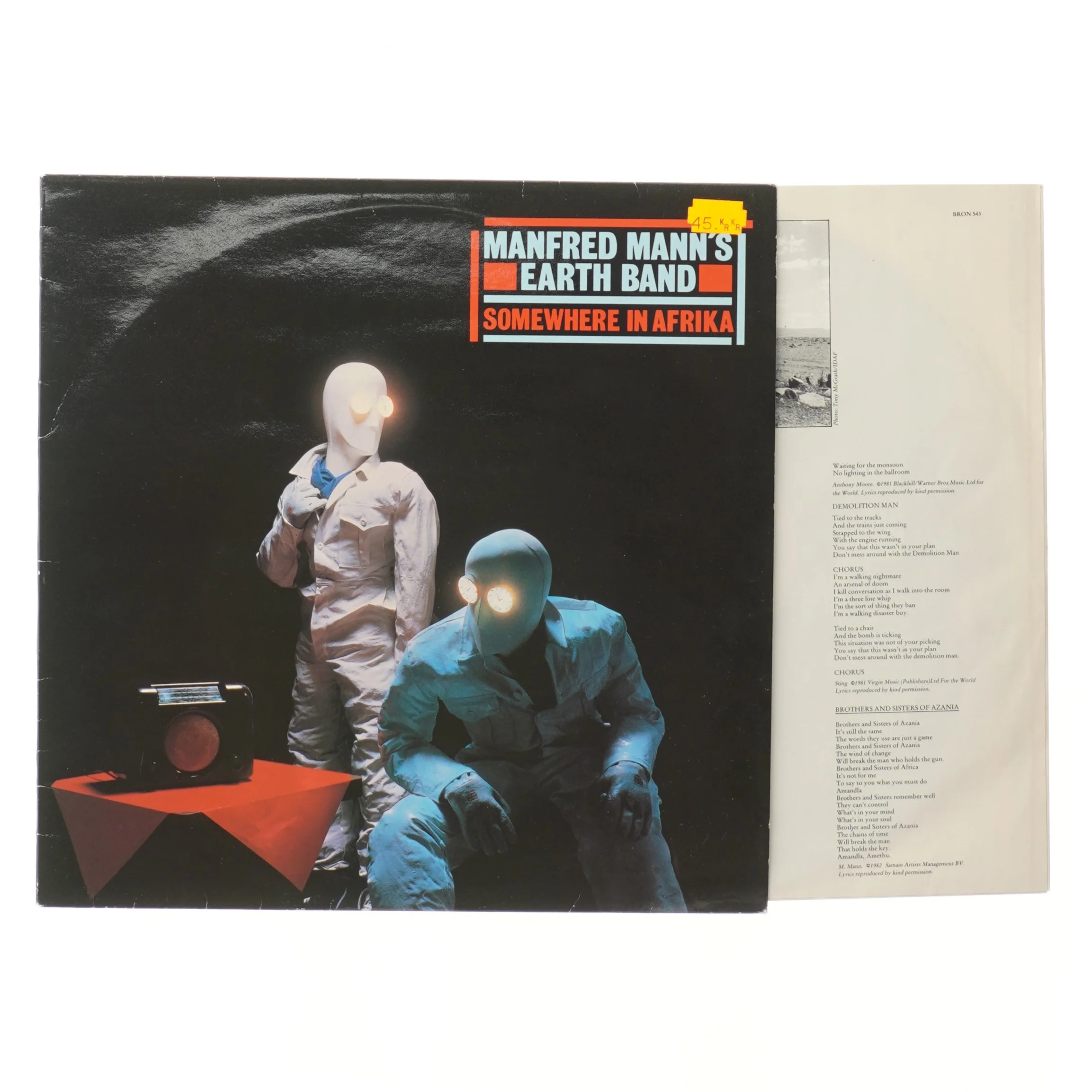 Manfred Mann's Earth Band album 'Somewhere in Afrika' fra Manfred Mann's Earth Band