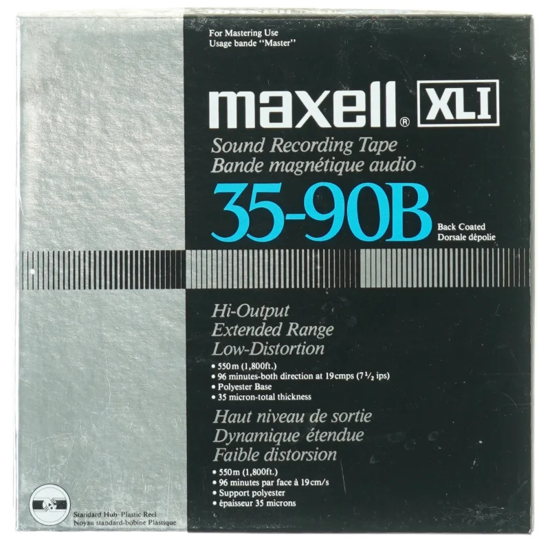 Maxell XLI 35-90B audio tape fra Maxell (str. 18 x 18 cm)