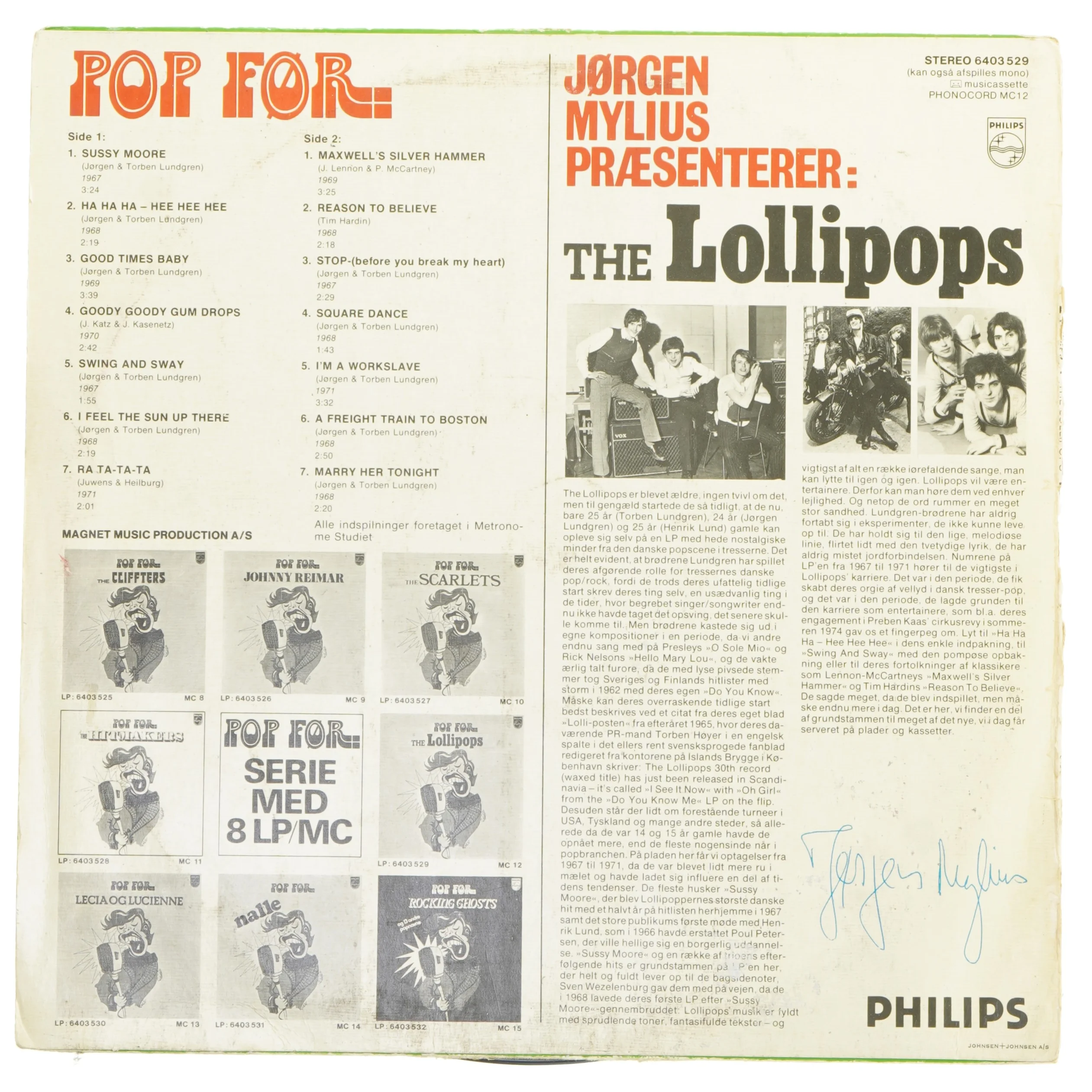 Pop For The Lollipops LP