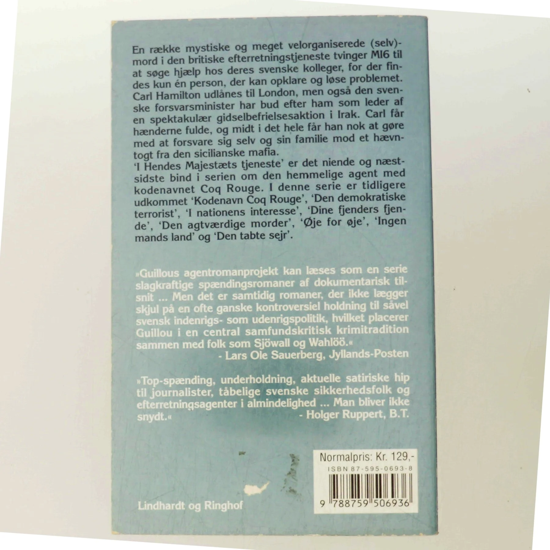 I Hendes Majestæts tjeneste af Jan Guillou (Bog)