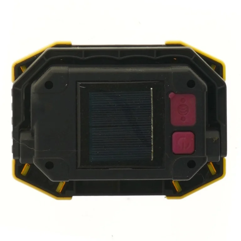 Bærbar arbejdslys med solar panel (str. 14x10 cm)