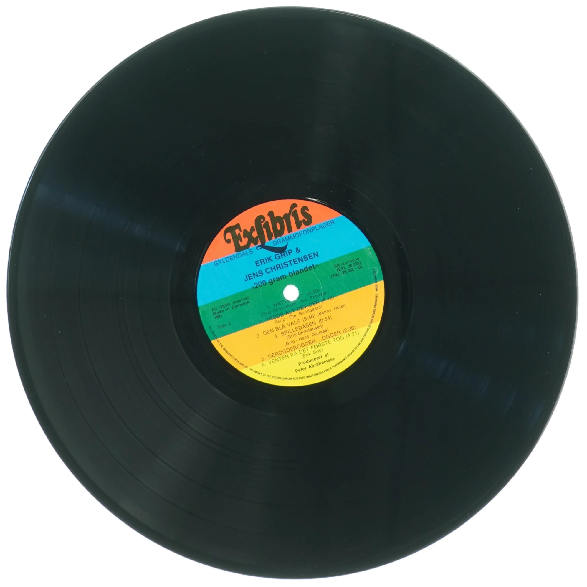 Erik Grip & Jens Christensen - '200 gram blandet' vinylplade (str. 31 x 31 cm)